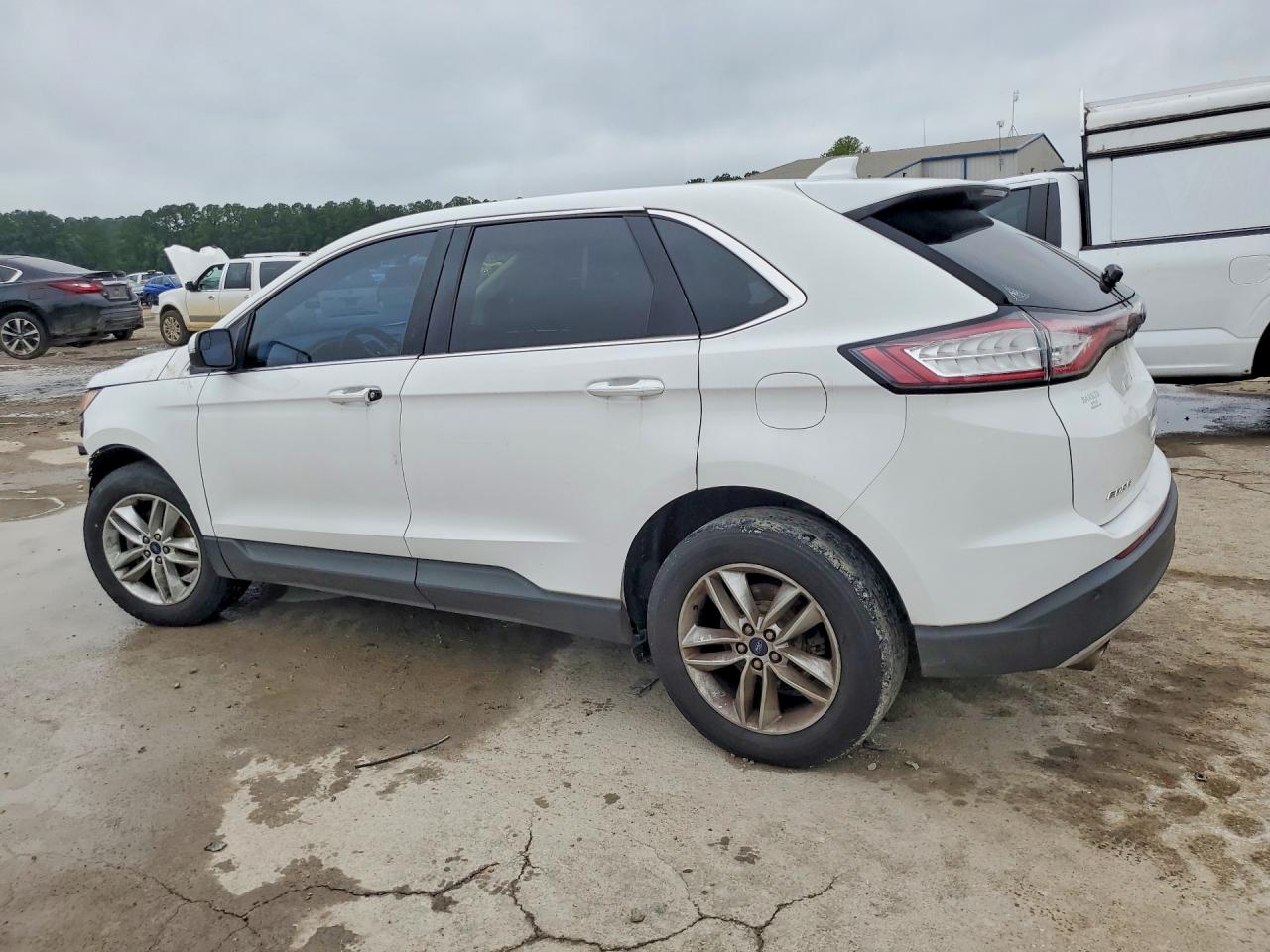 2016 Ford Edge Sel White vin: 2FMPK3J97GBC25382