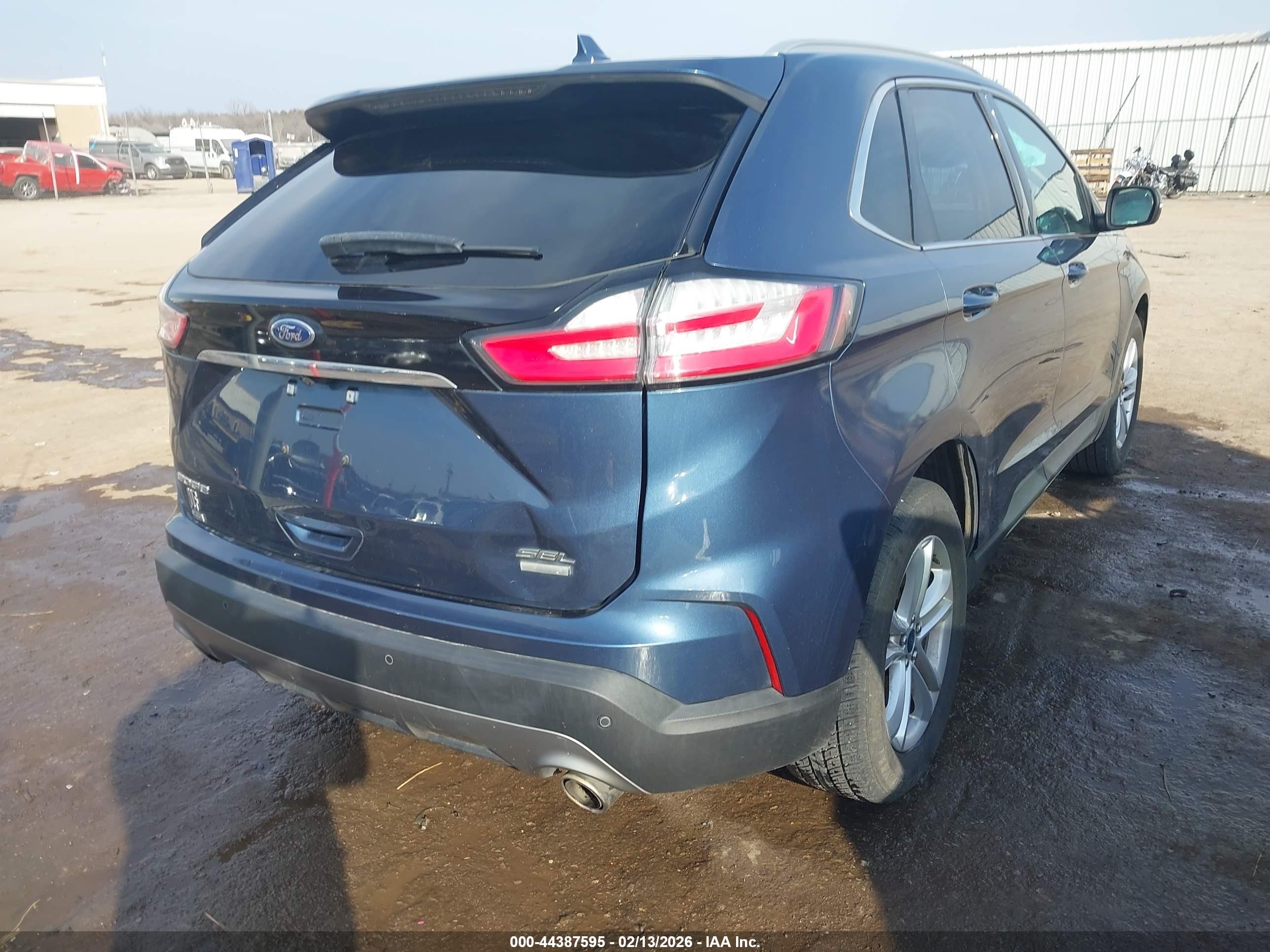 2019 Ford Edge Sel Blue vin: 2FMPK3J97KBB25470