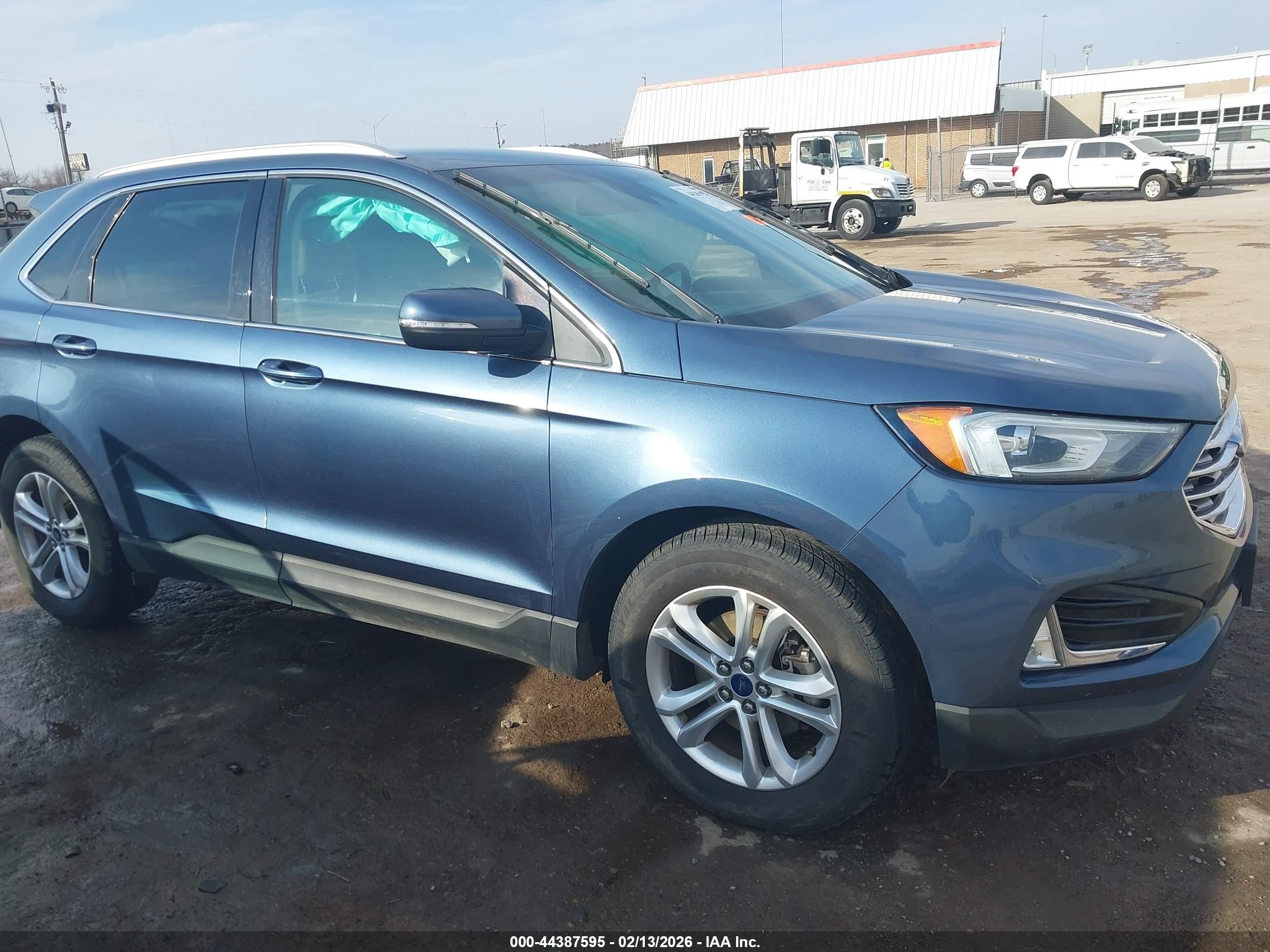 2019 Ford Edge Sel Blue vin: 2FMPK3J97KBB25470