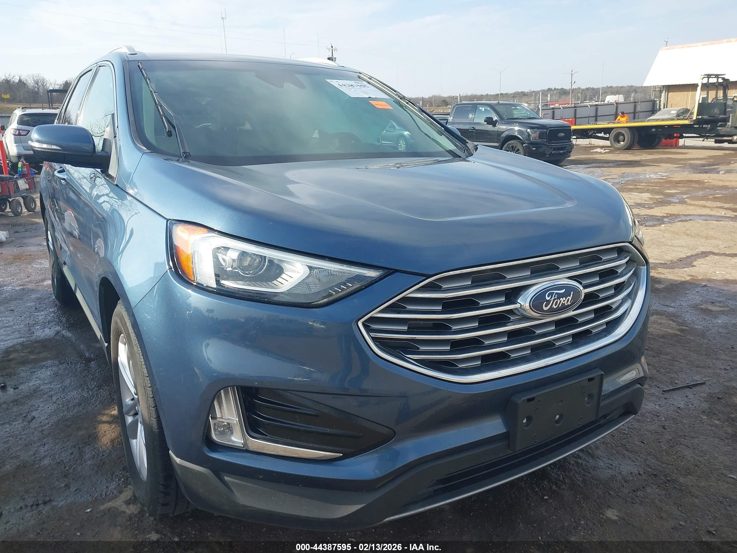 2019 Ford Edge Sel Blue vin: 2FMPK3J97KBB25470