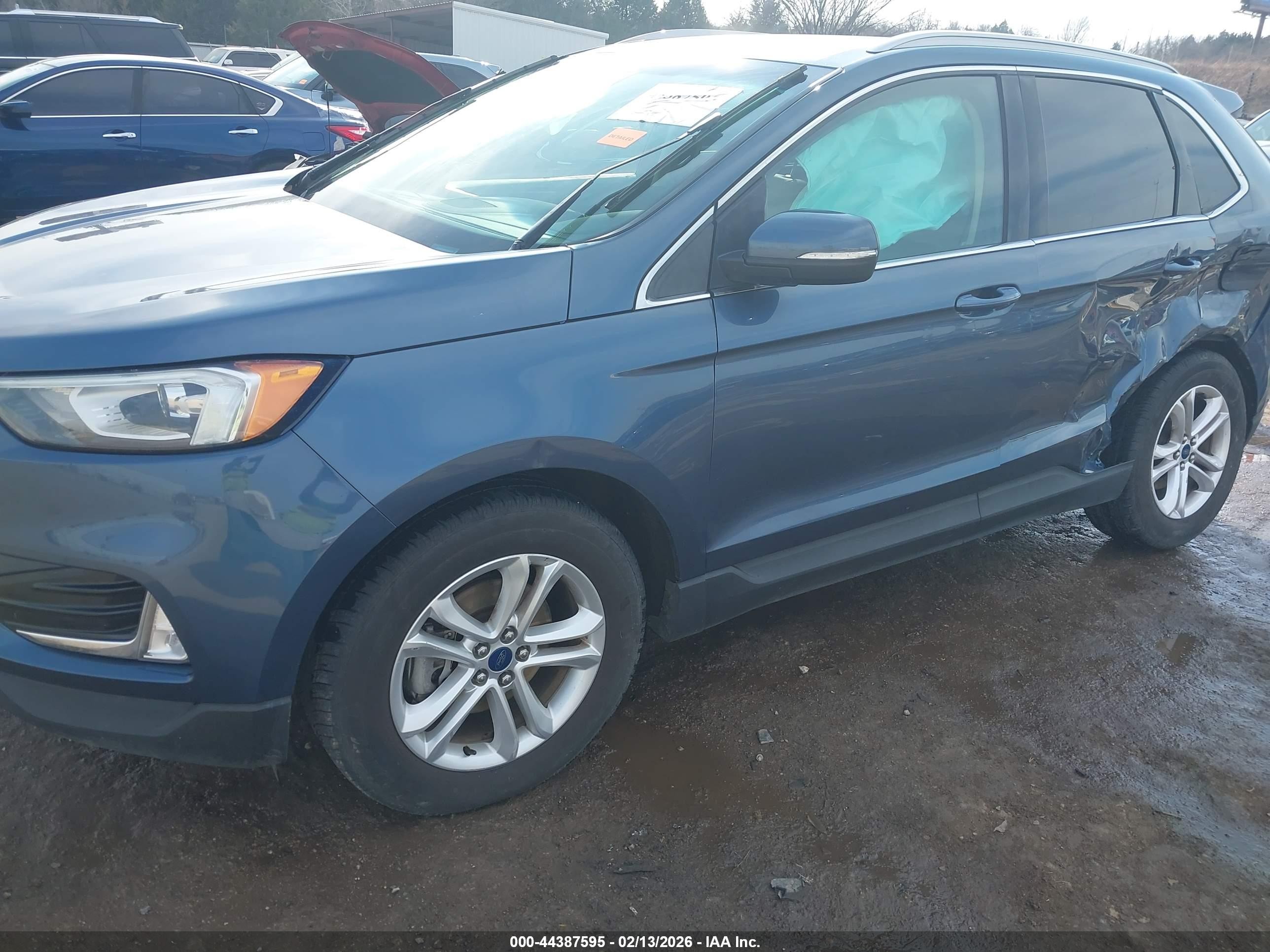 2019 Ford Edge Sel Blue vin: 2FMPK3J97KBB25470