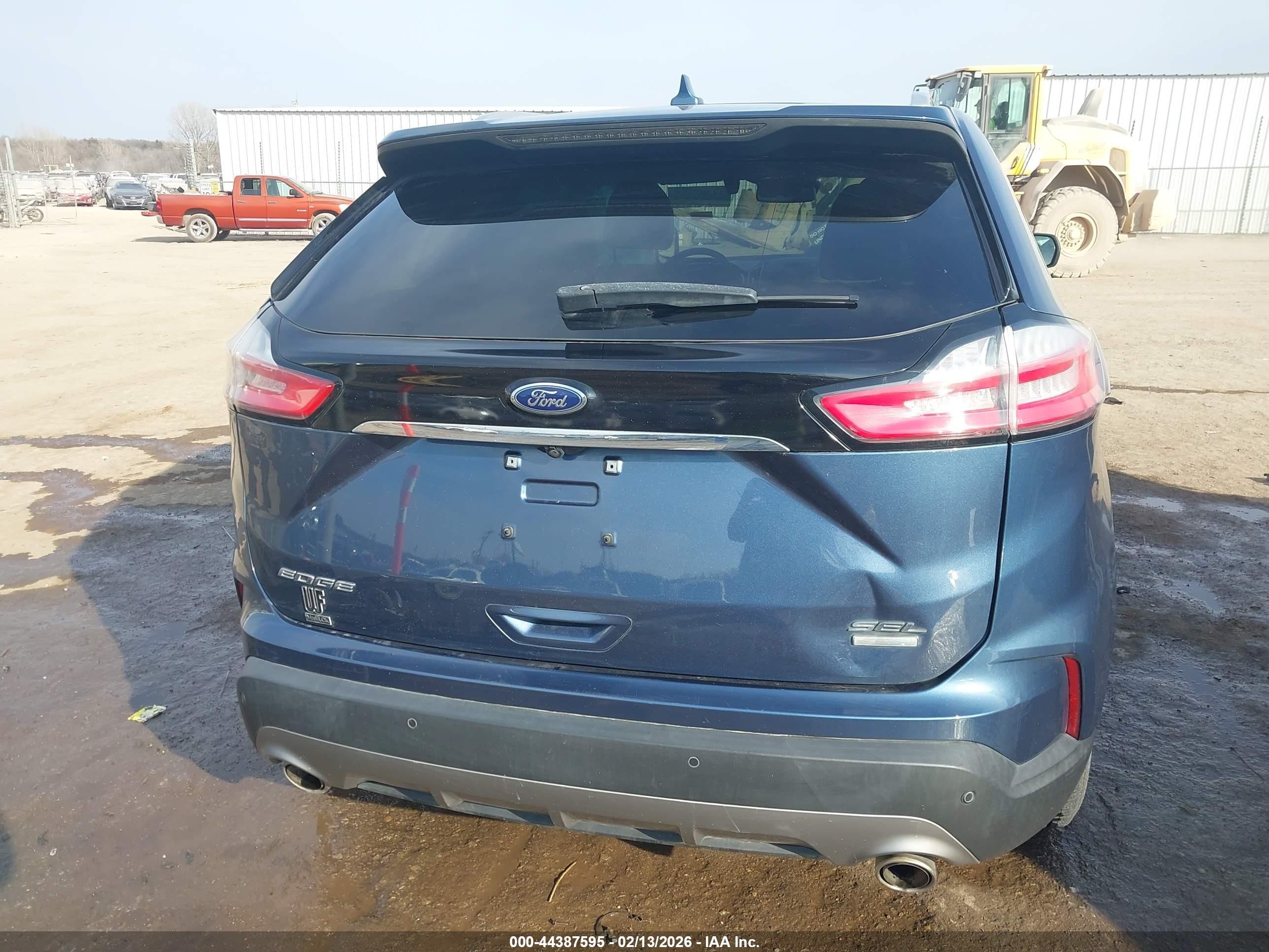 2019 Ford Edge Sel Blue vin: 2FMPK3J97KBB25470
