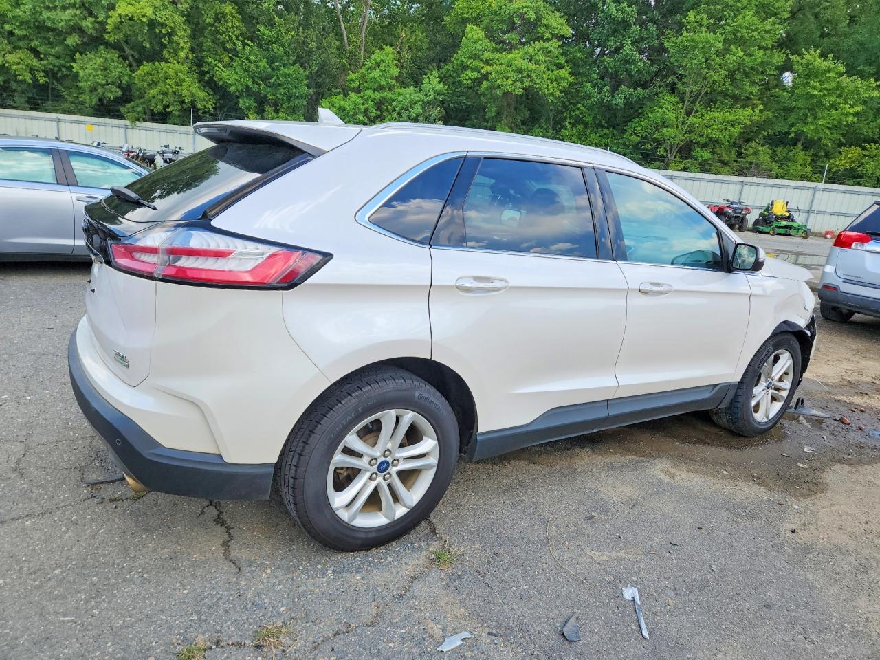2019 Ford Edge Sel White vin: 2FMPK3J97KBB99844
