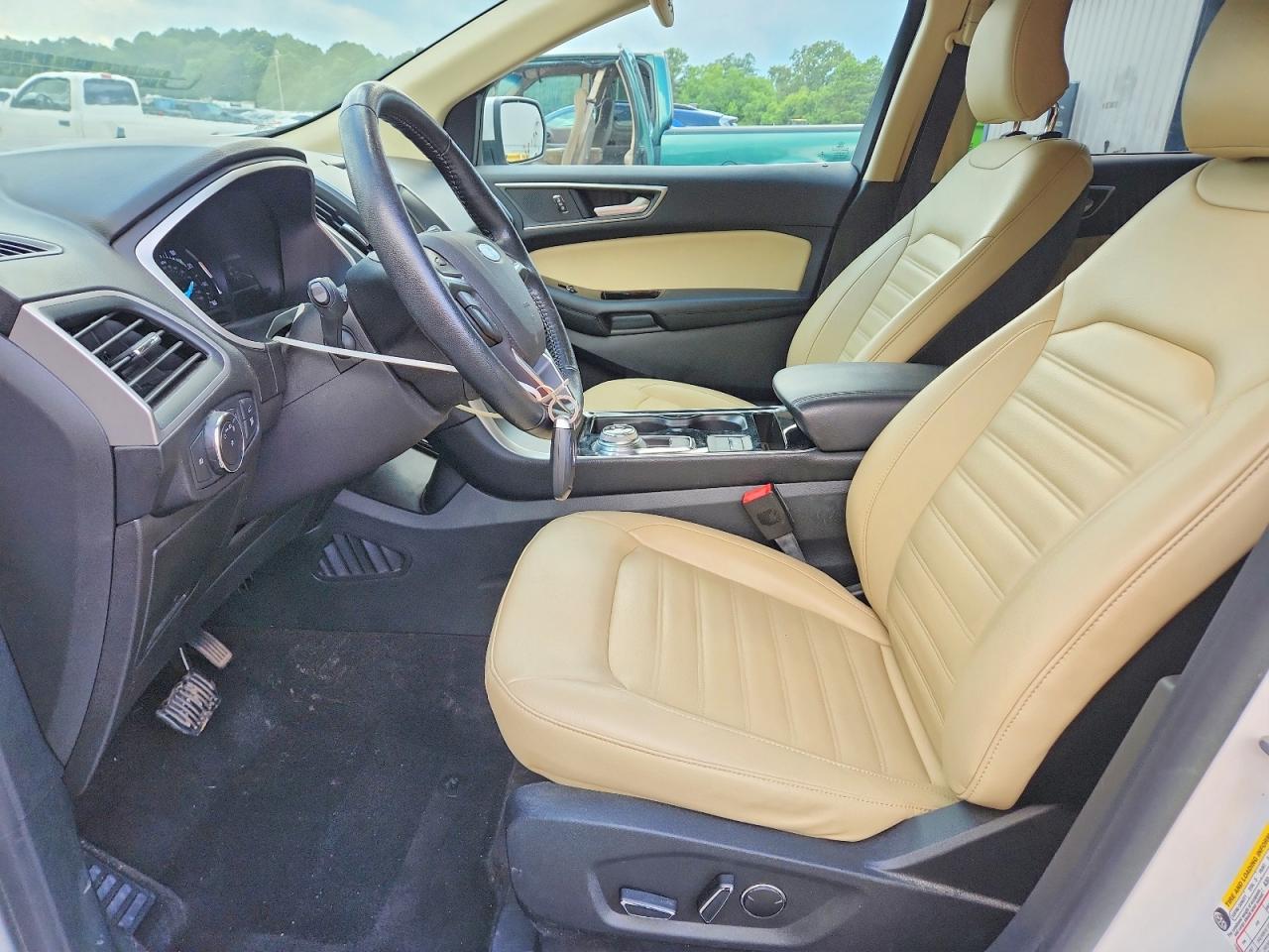2019 Ford Edge Sel White vin: 2FMPK3J97KBB99844