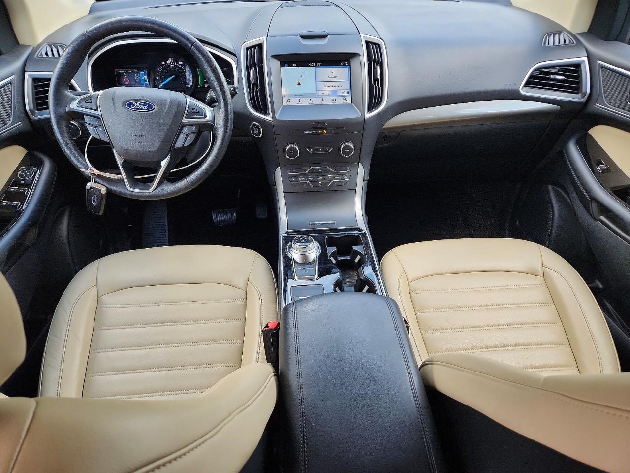 2019 Ford Edge Sel White vin: 2FMPK3J97KBB99844