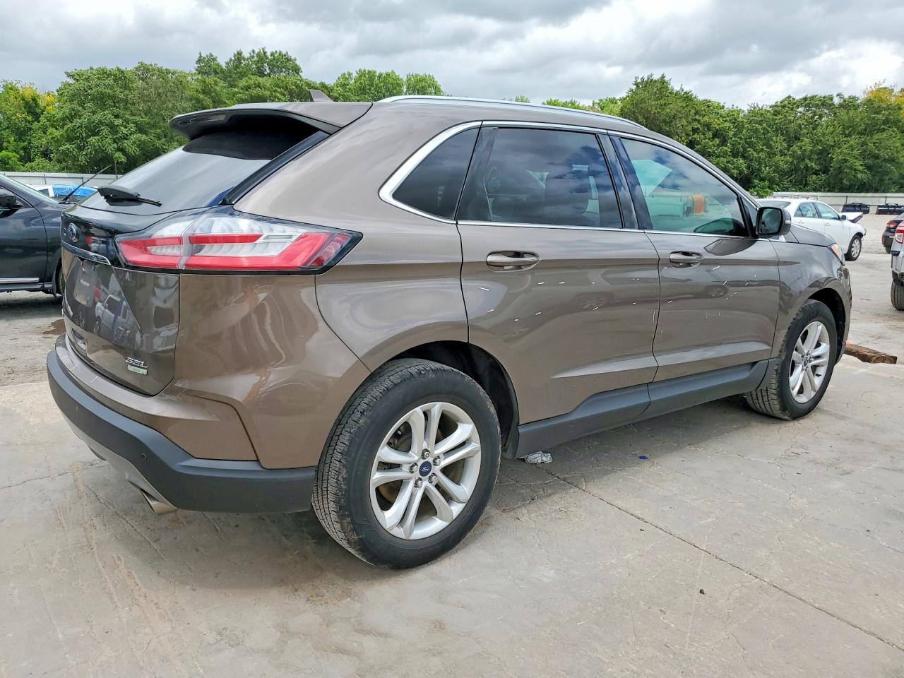 2019 Ford Edge Sel Gray vin: 2FMPK3J97KBC00930