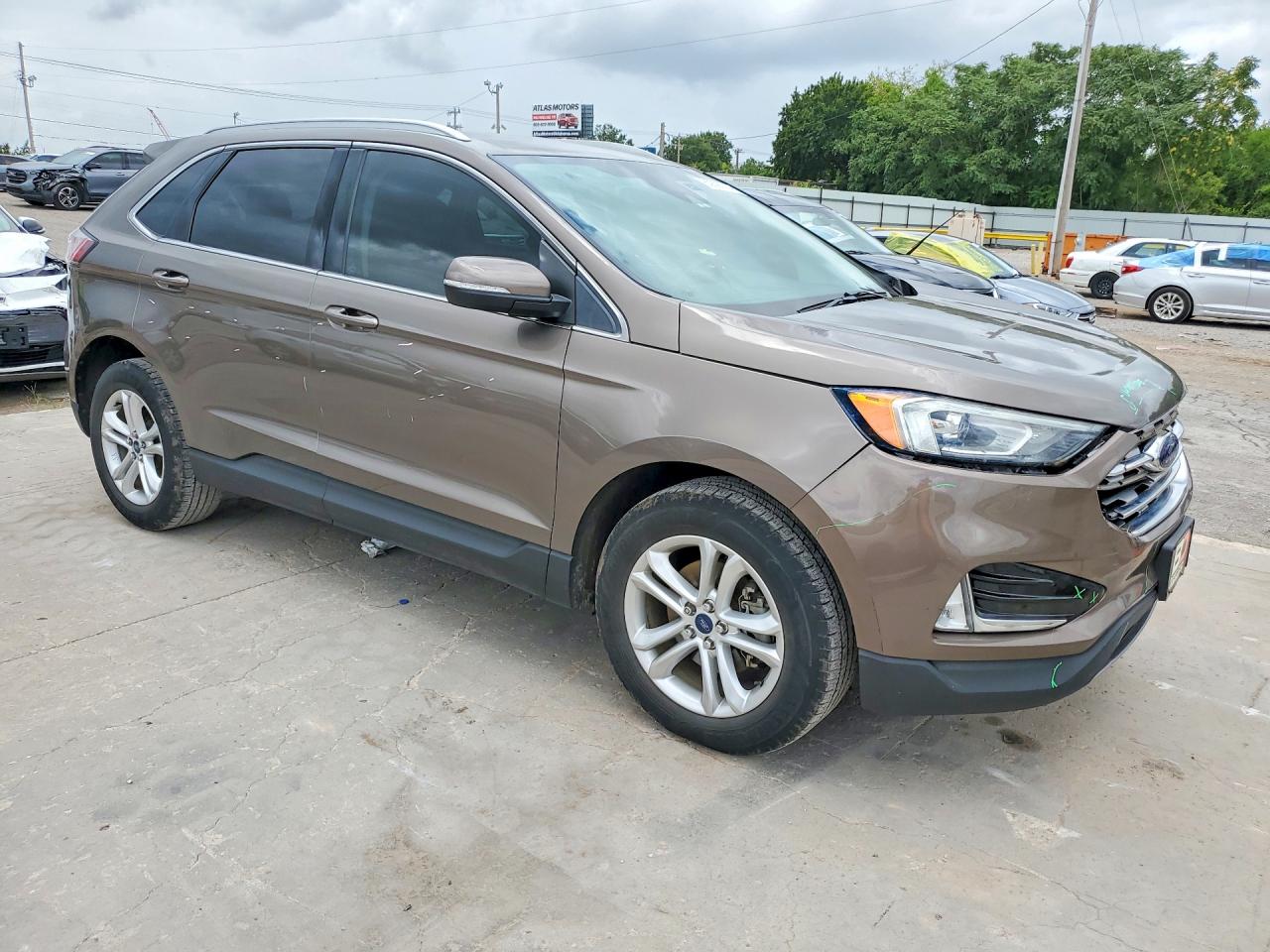 2019 Ford Edge Sel Gray vin: 2FMPK3J97KBC00930