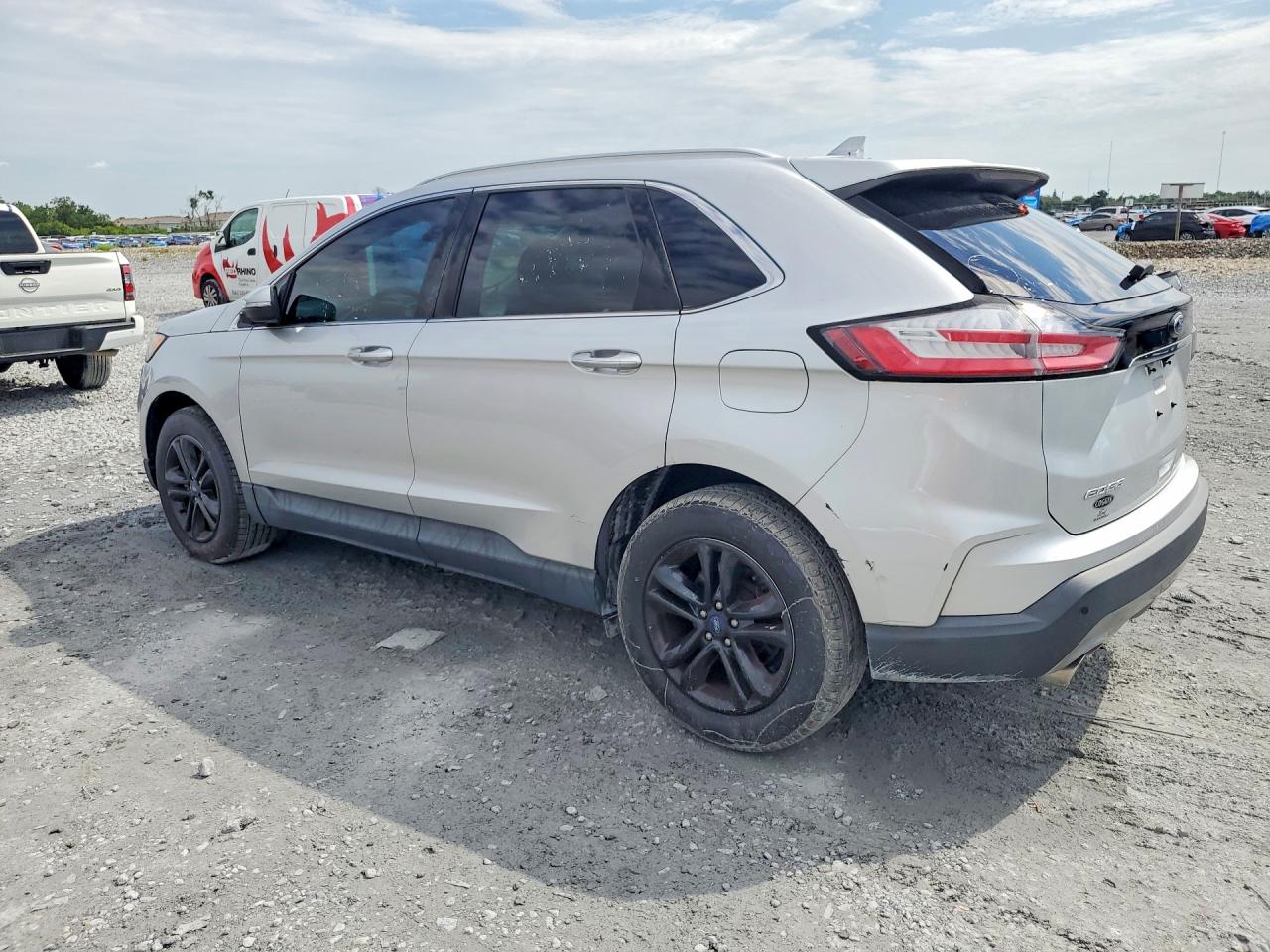 2019 Ford Edge Sel Silver vin: 2FMPK3J97KBC05447