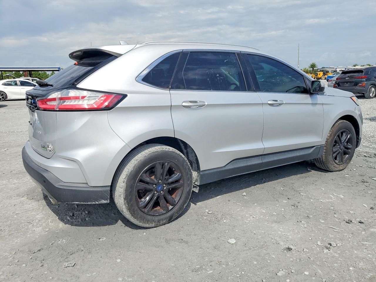 2019 Ford Edge Sel Silver vin: 2FMPK3J97KBC05447