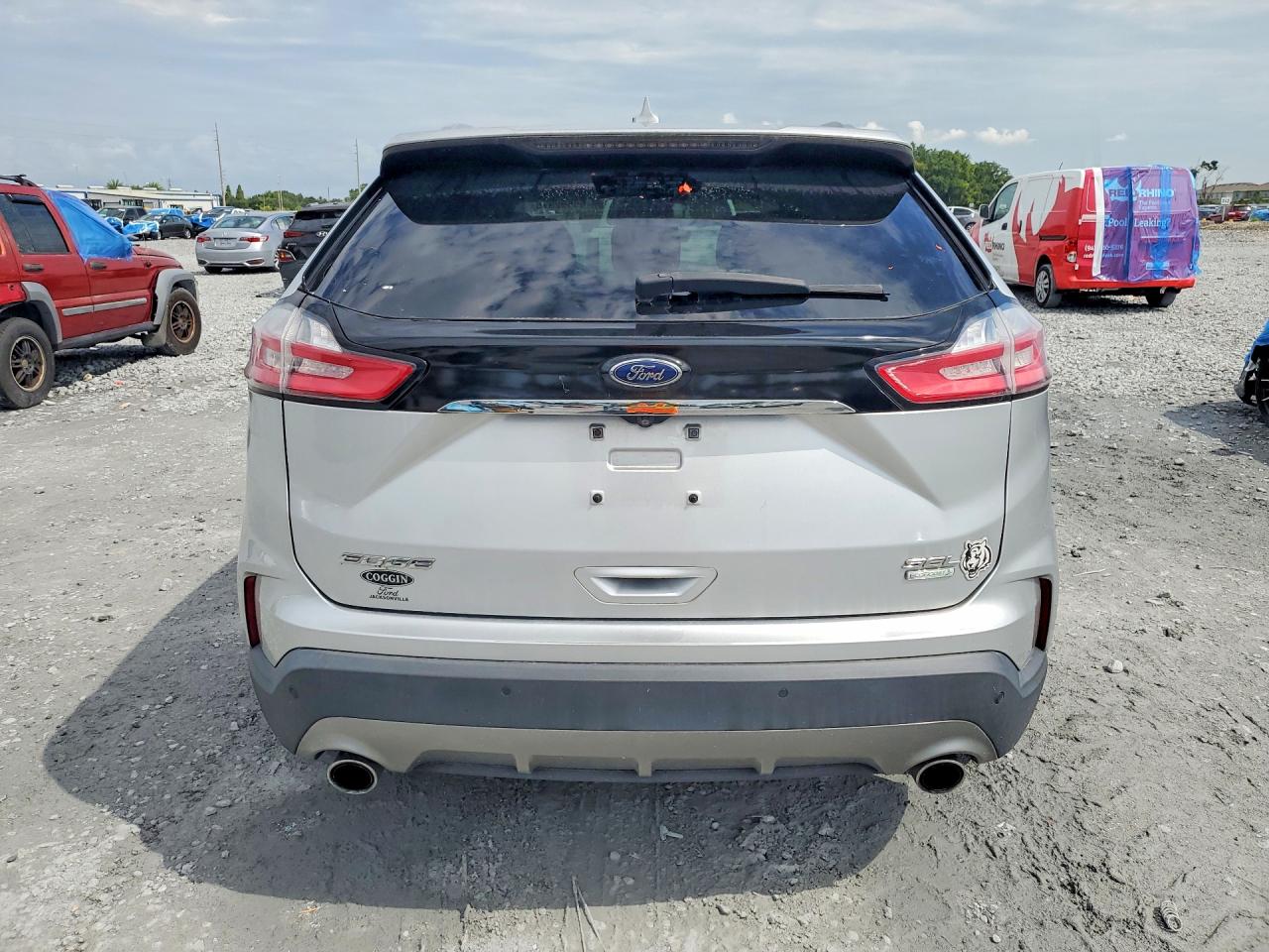 2019 Ford Edge Sel Silver vin: 2FMPK3J97KBC05447