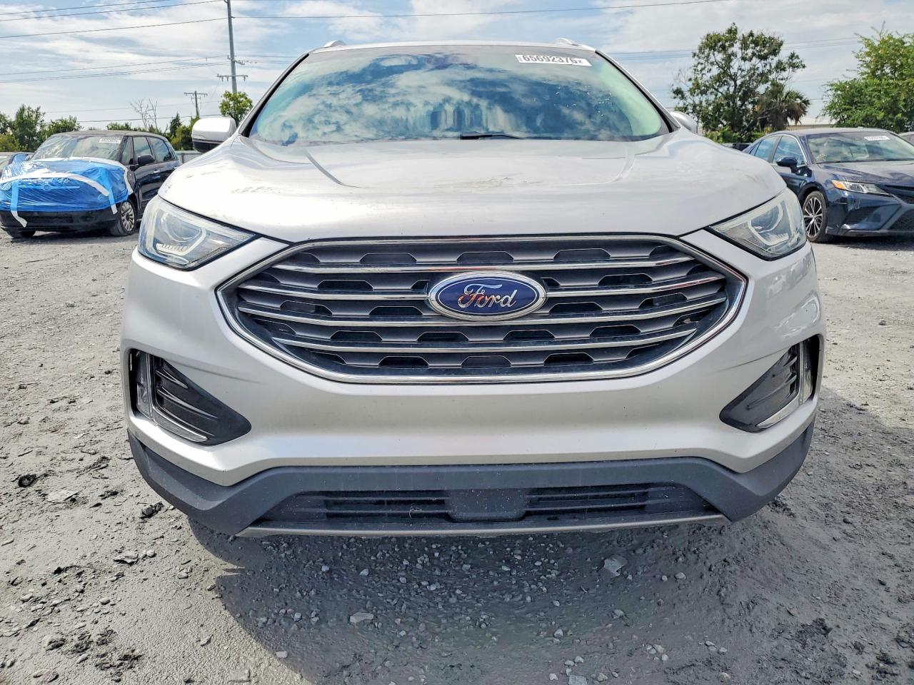 2019 Ford Edge Sel Silver vin: 2FMPK3J97KBC05447