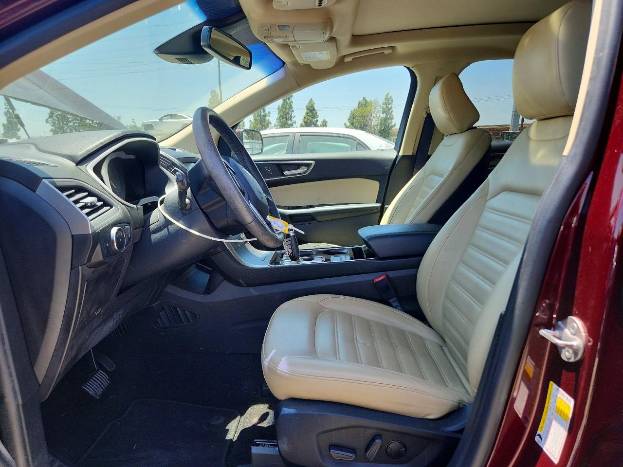 2020 Ford Edge Sel Burgundy vin: 2FMPK3J97LBA13480
