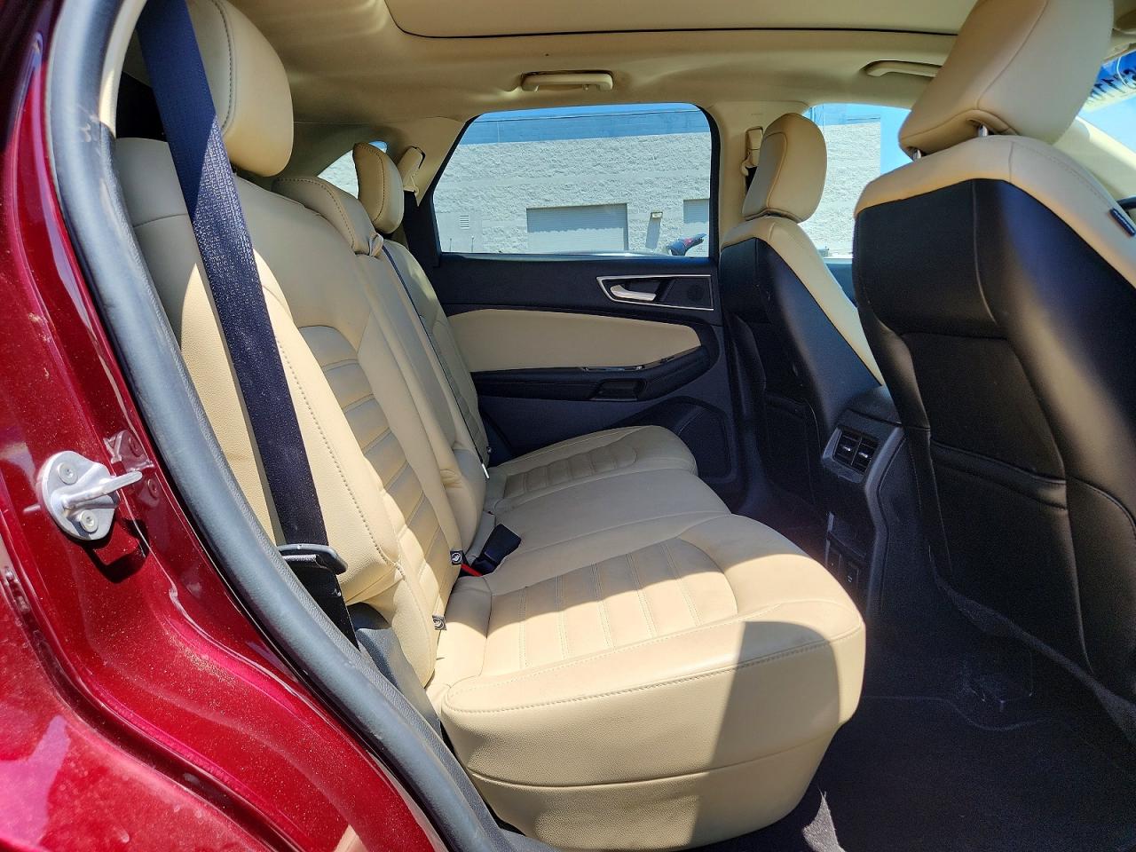 2020 Ford Edge Sel Burgundy vin: 2FMPK3J97LBA13480