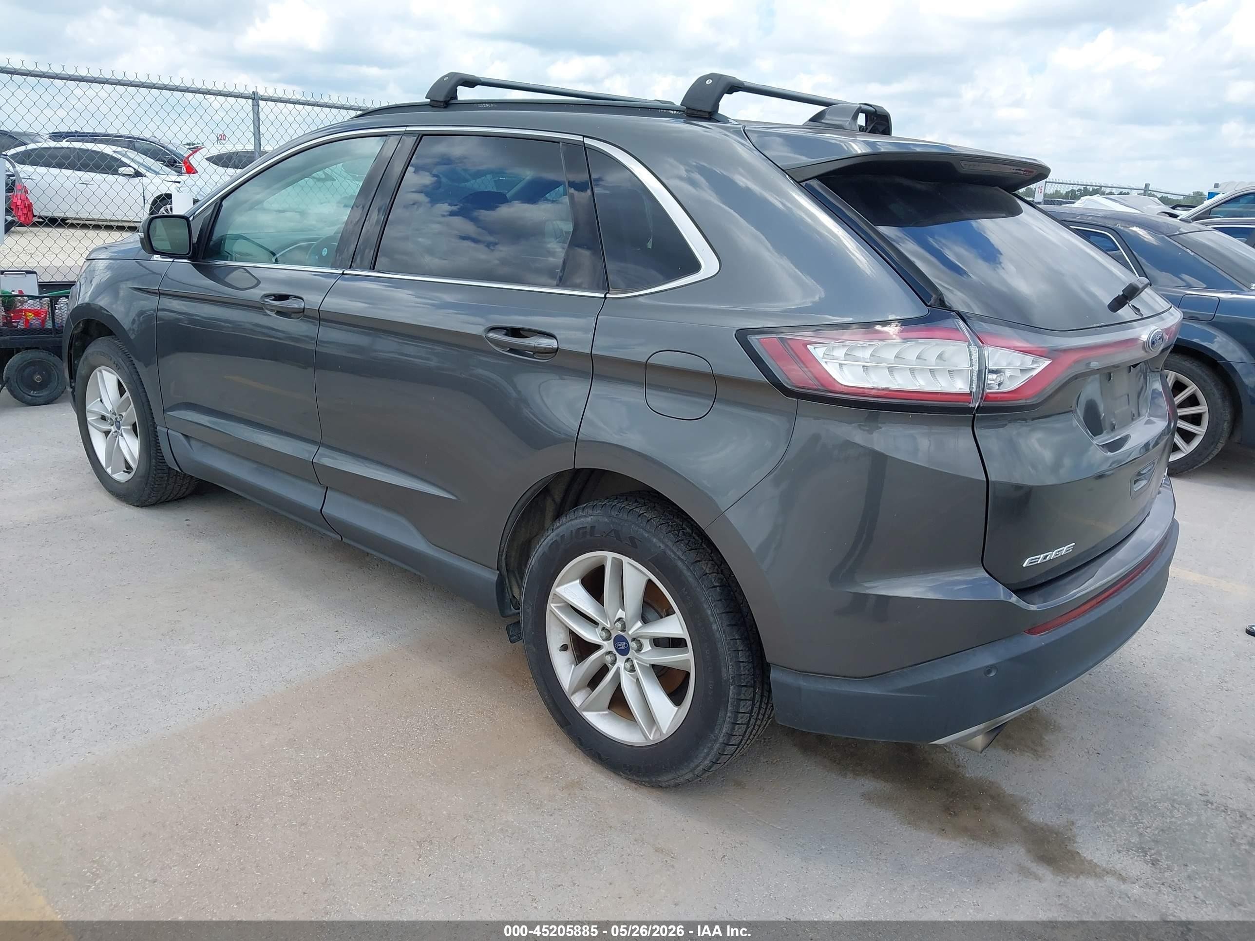 2016 Ford Edge Sel Gray vin: 2FMPK3J98GBC51778