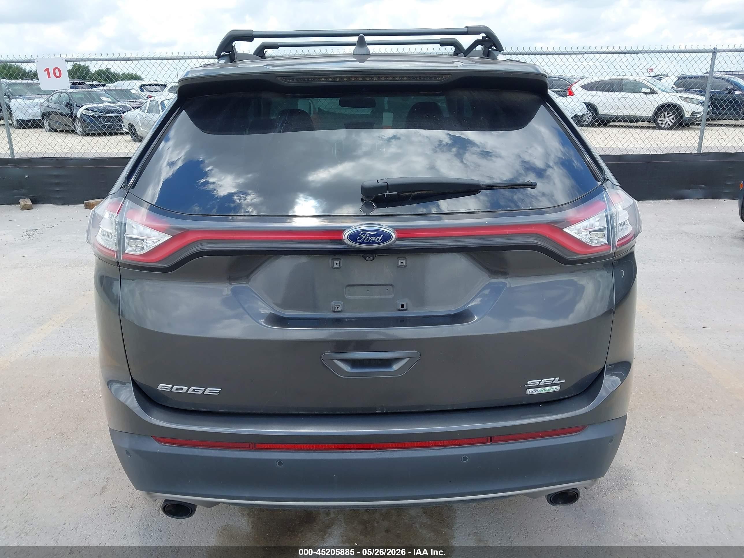 2016 Ford Edge Sel Gray vin: 2FMPK3J98GBC51778