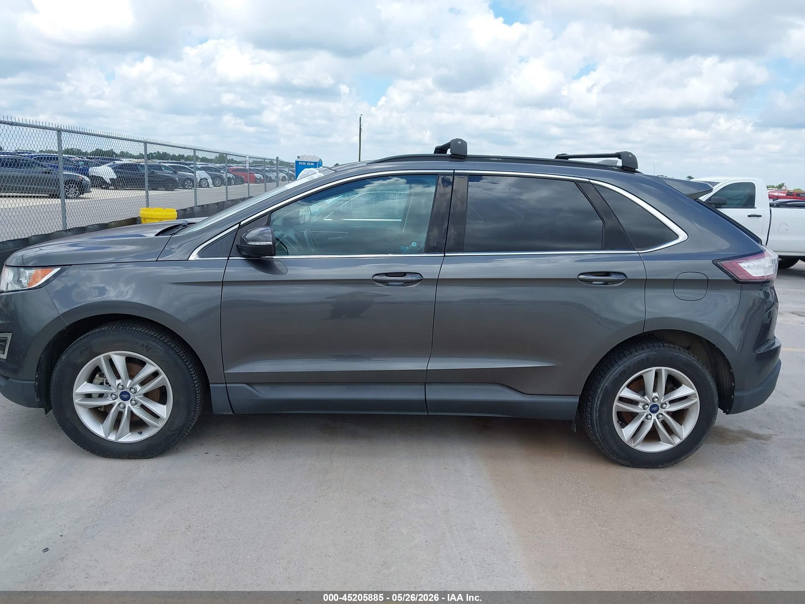 2016 Ford Edge Sel Gray vin: 2FMPK3J98GBC51778