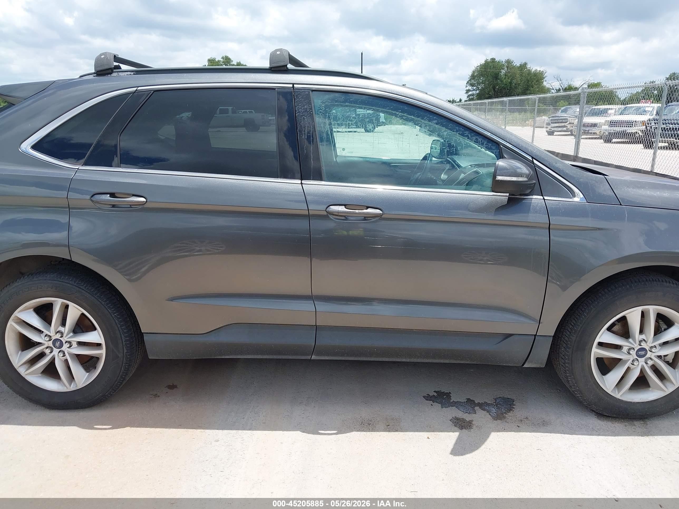 2016 Ford Edge Sel Gray vin: 2FMPK3J98GBC51778