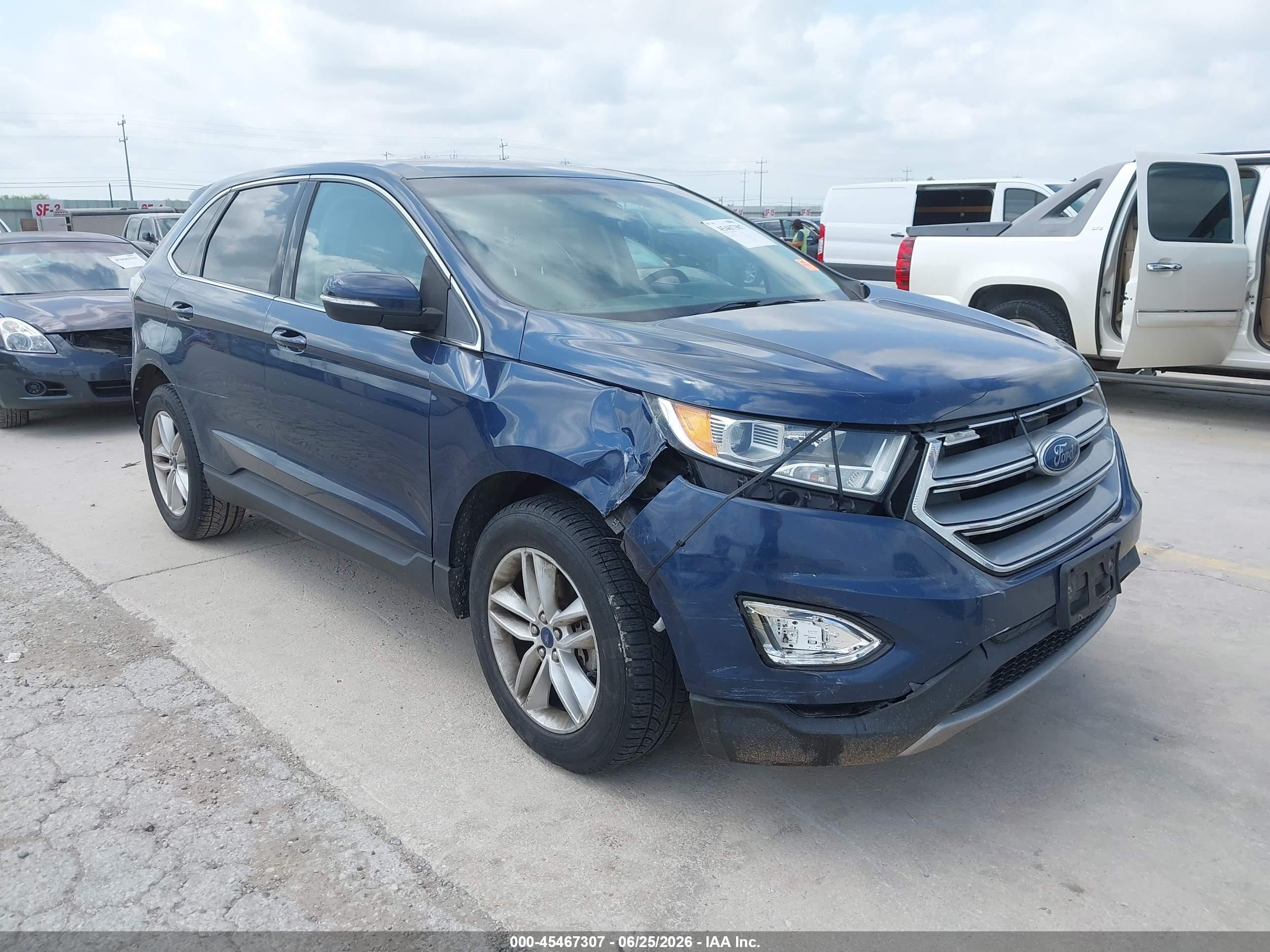 2017 Ford Edge Sel Dark Blue vin: 2FMPK3J98HBC43763