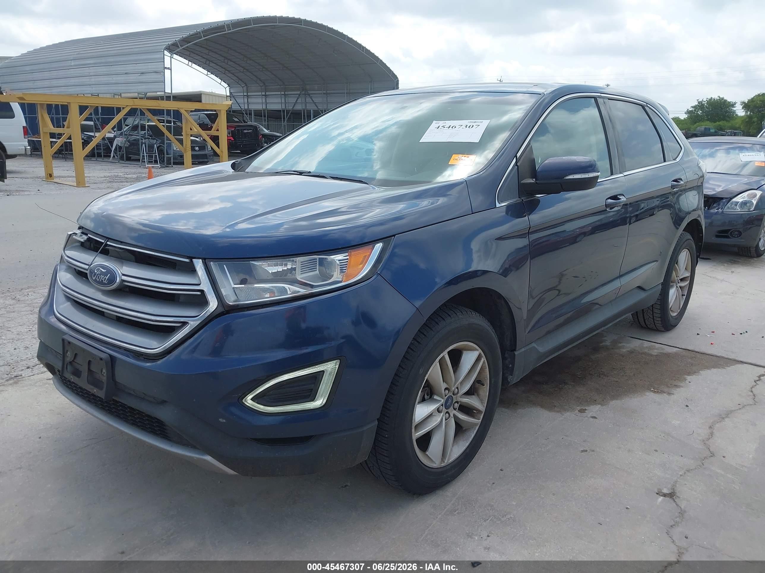 2017 Ford Edge Sel Dark Blue vin: 2FMPK3J98HBC43763