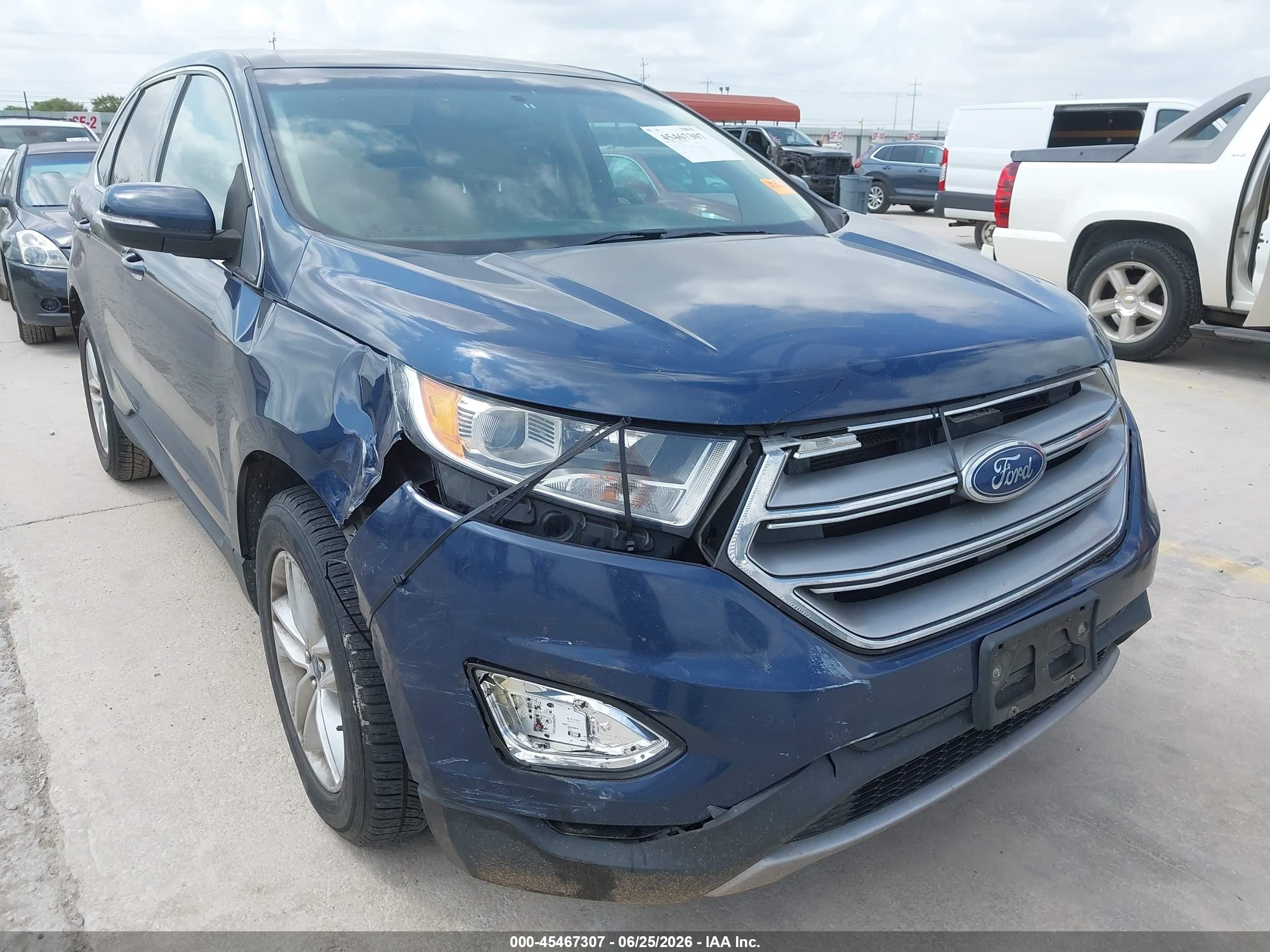 2017 Ford Edge Sel Dark Blue vin: 2FMPK3J98HBC43763