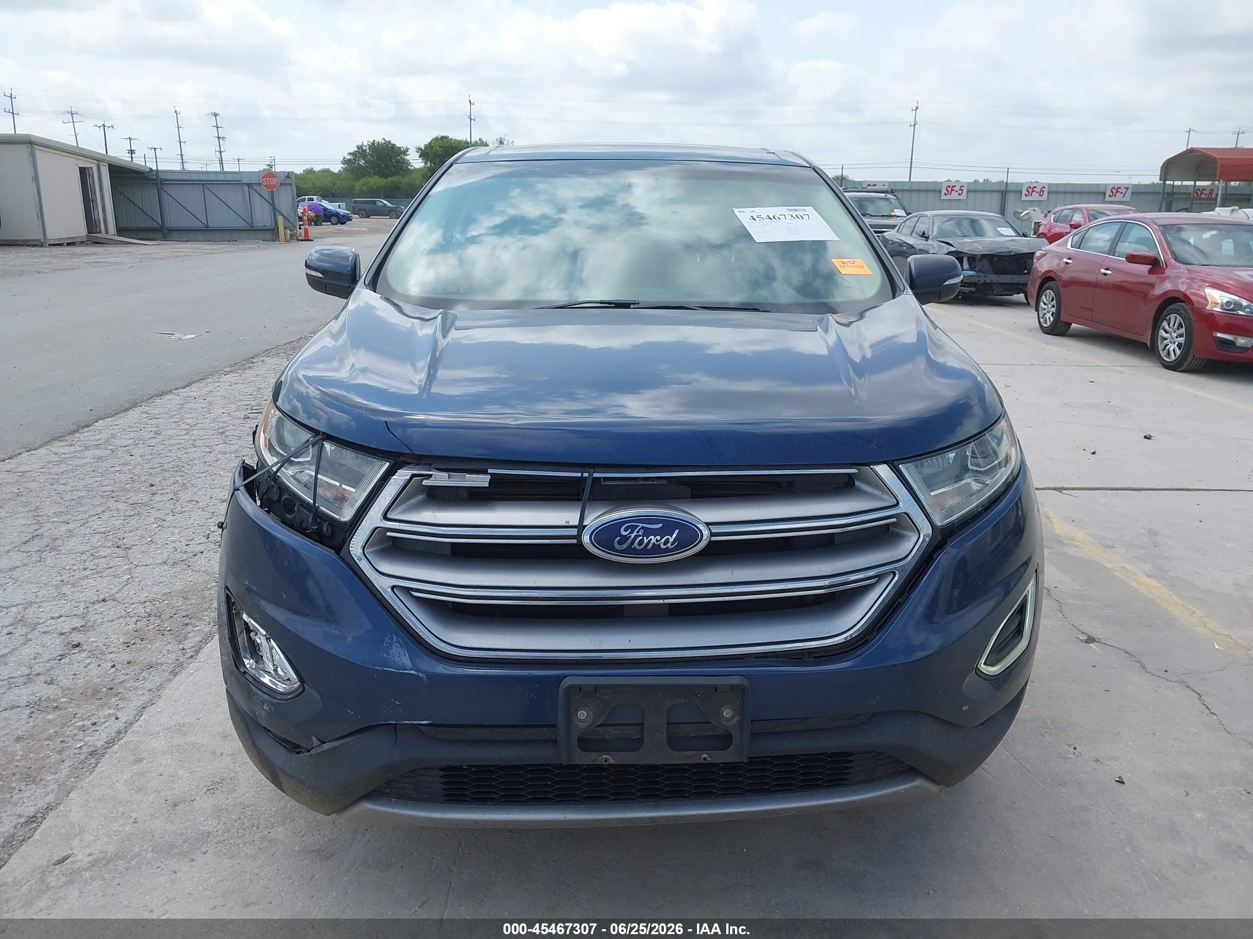 2017 Ford Edge Sel Dark Blue vin: 2FMPK3J98HBC43763