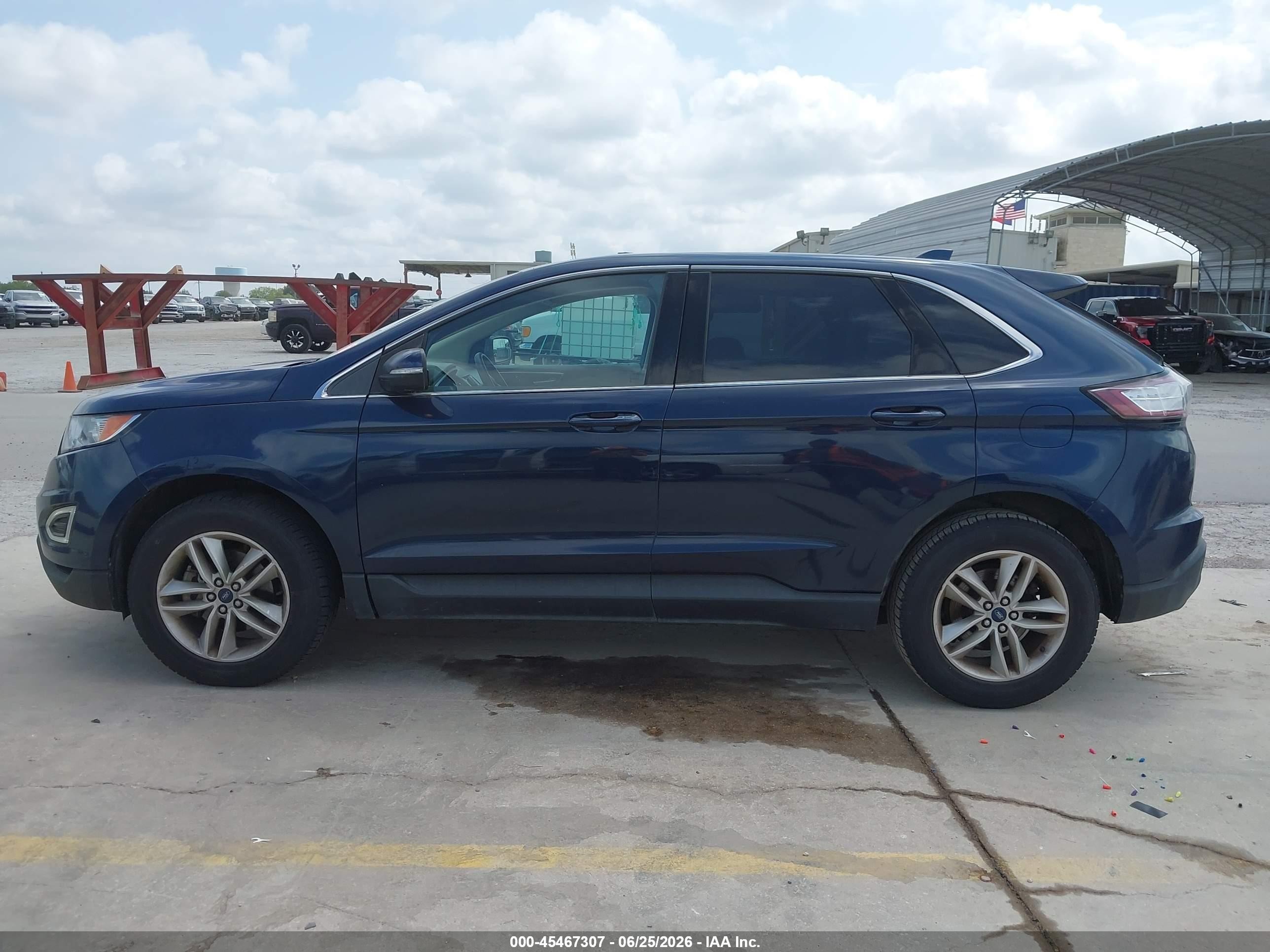 2017 Ford Edge Sel Dark Blue vin: 2FMPK3J98HBC43763