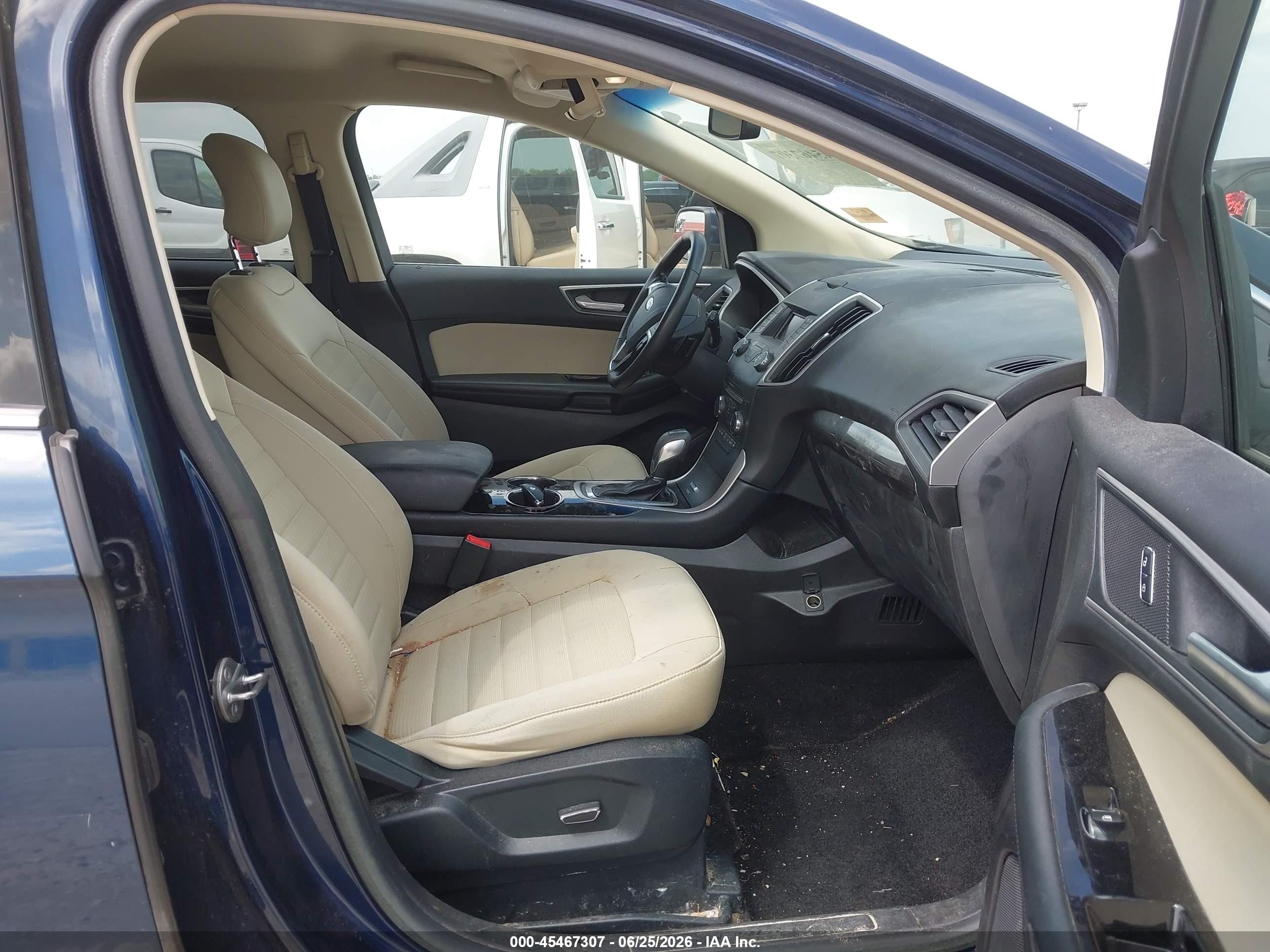 2017 Ford Edge Sel Dark Blue vin: 2FMPK3J98HBC43763