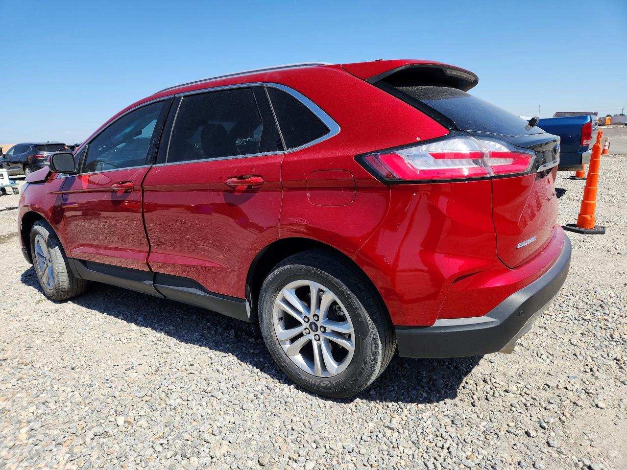 2020 Ford Edge Sel Red vin: 2FMPK3J98LBA13584