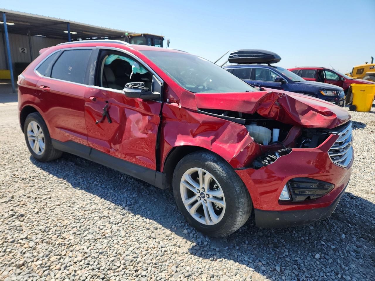 2020 Ford Edge Sel Red vin: 2FMPK3J98LBA13584
