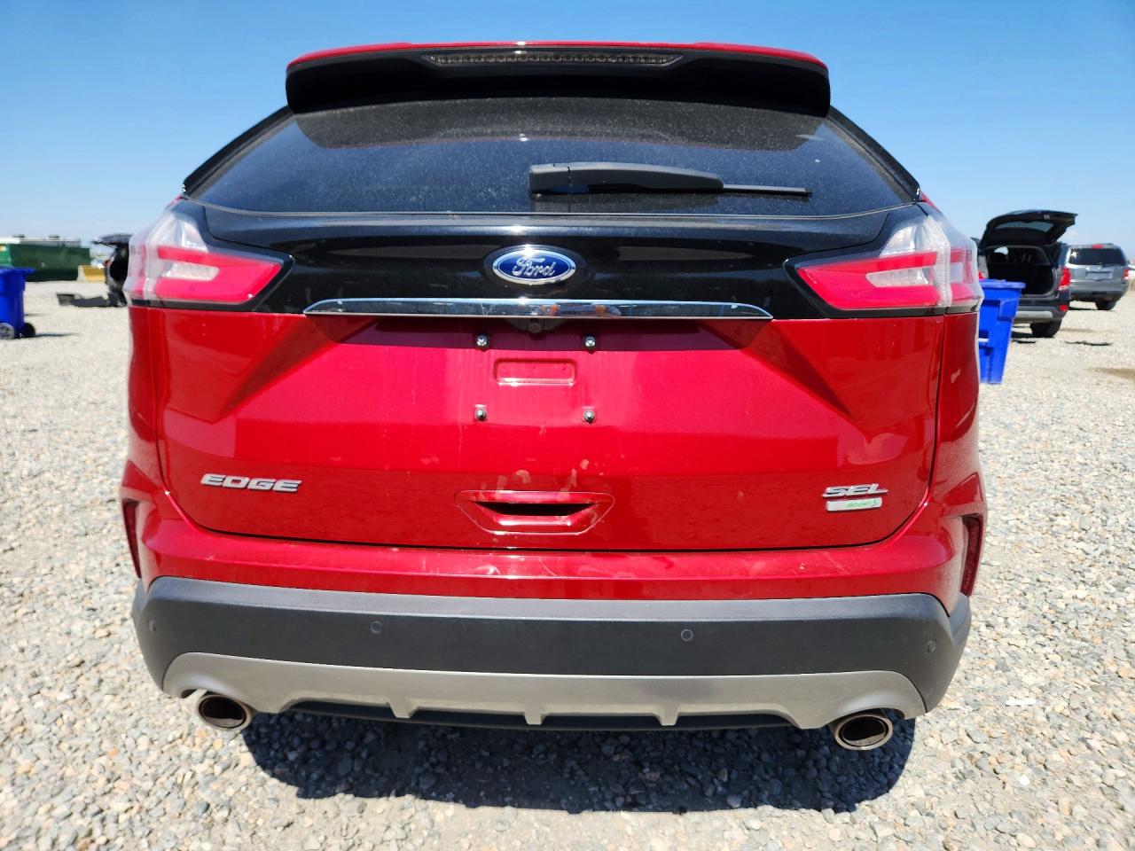 2020 Ford Edge Sel Red vin: 2FMPK3J98LBA13584