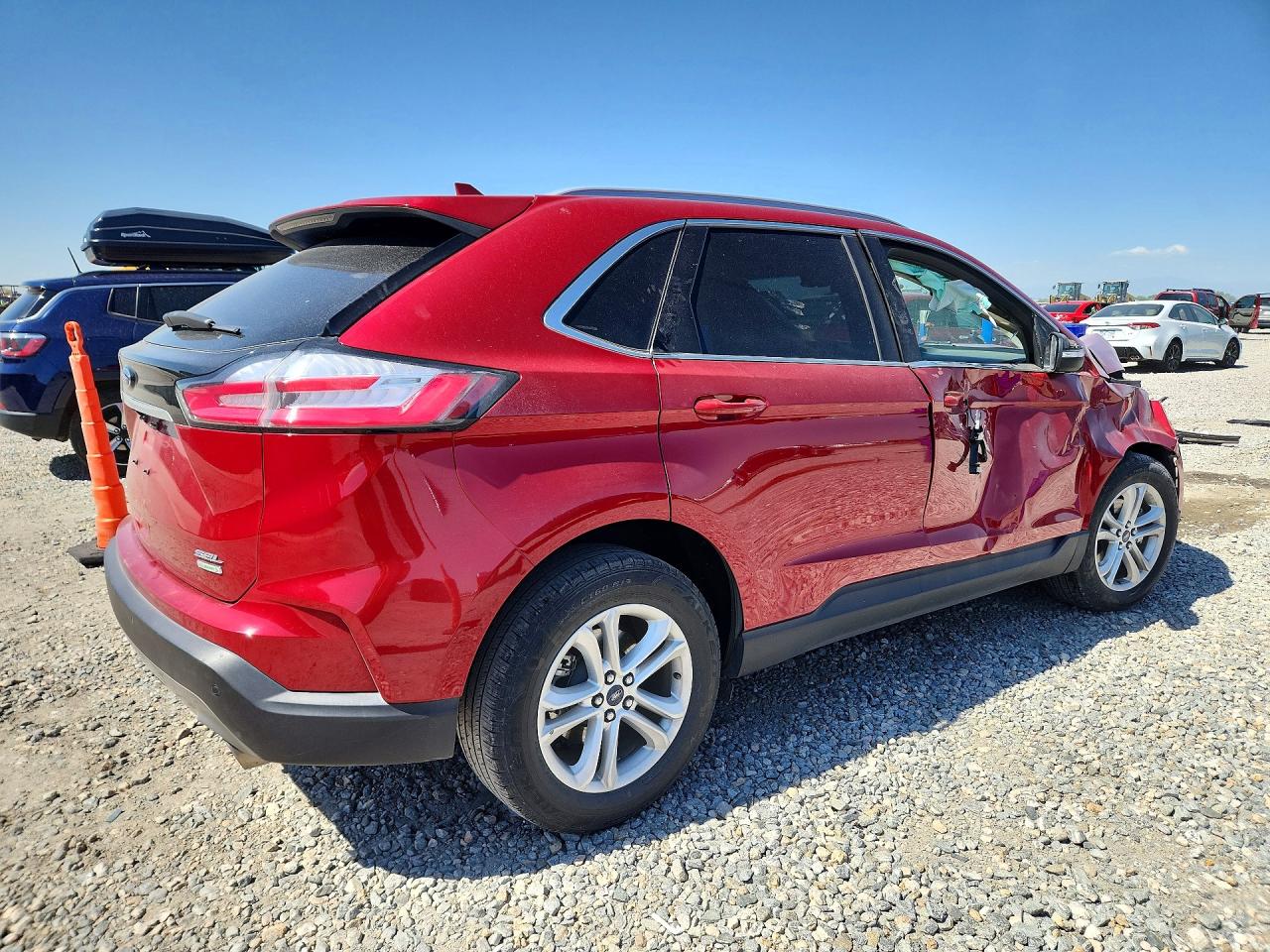 2020 Ford Edge Sel Red vin: 2FMPK3J98LBA13584