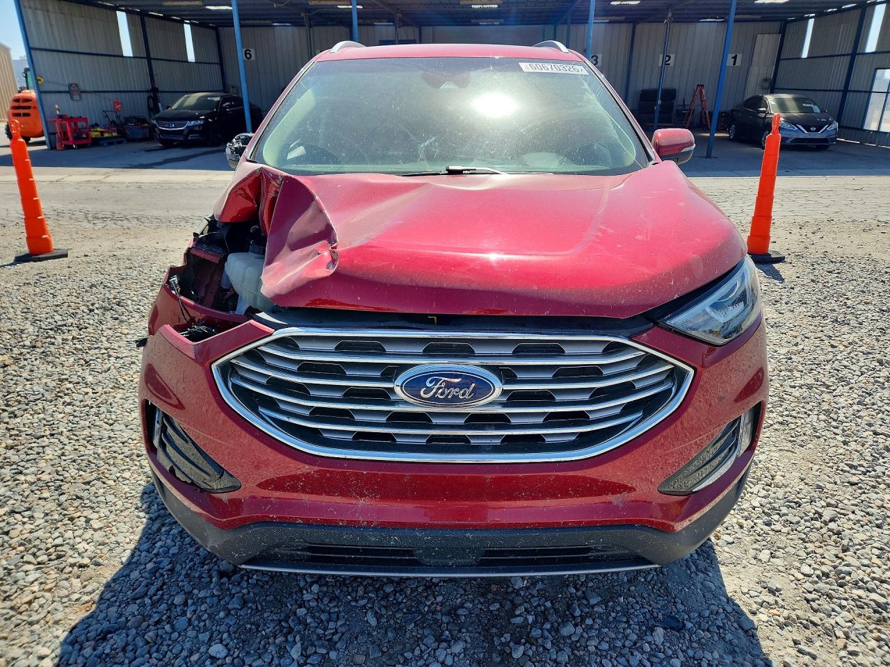 2020 Ford Edge Sel Red vin: 2FMPK3J98LBA13584