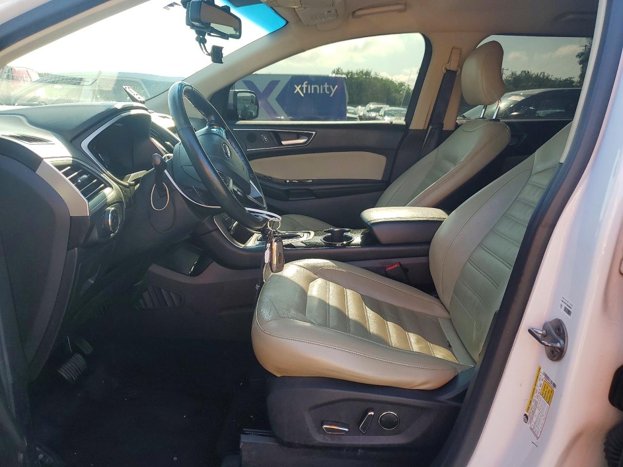 2015 Ford Edge Sel White vin: 2FMPK3J99FBC35670
