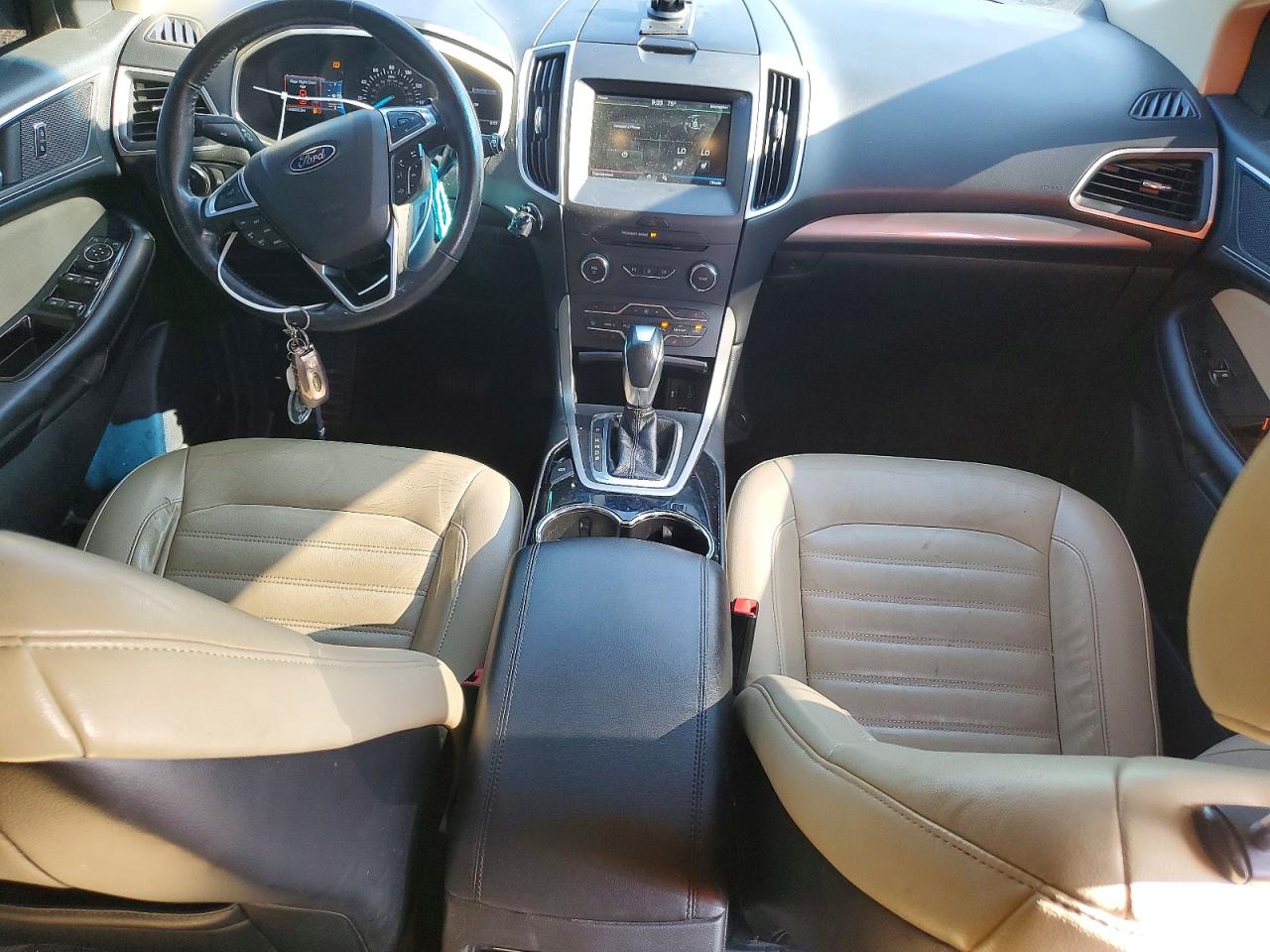 2015 Ford Edge Sel White vin: 2FMPK3J99FBC35670