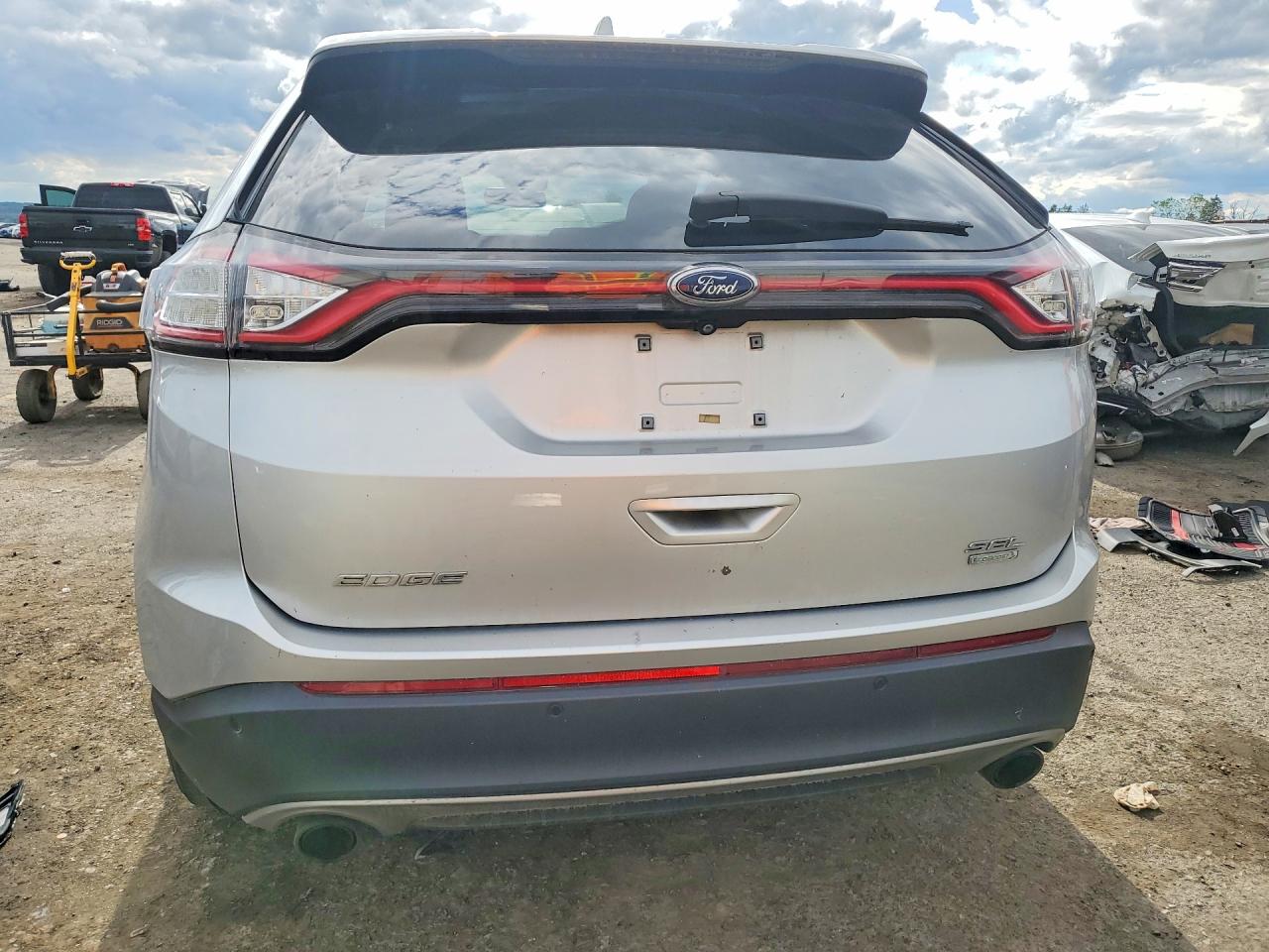 2016 Ford Edge Sel Silver vin: 2FMPK3J9XGBC49076