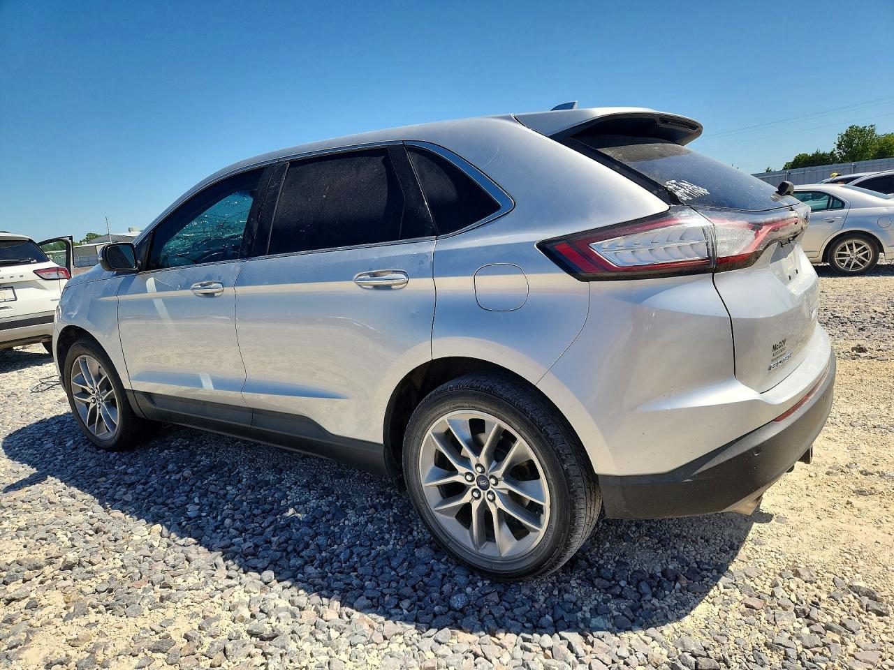 2015 Ford Edge Titanium Серебряный vin: 2FMPK3K81FBB12337