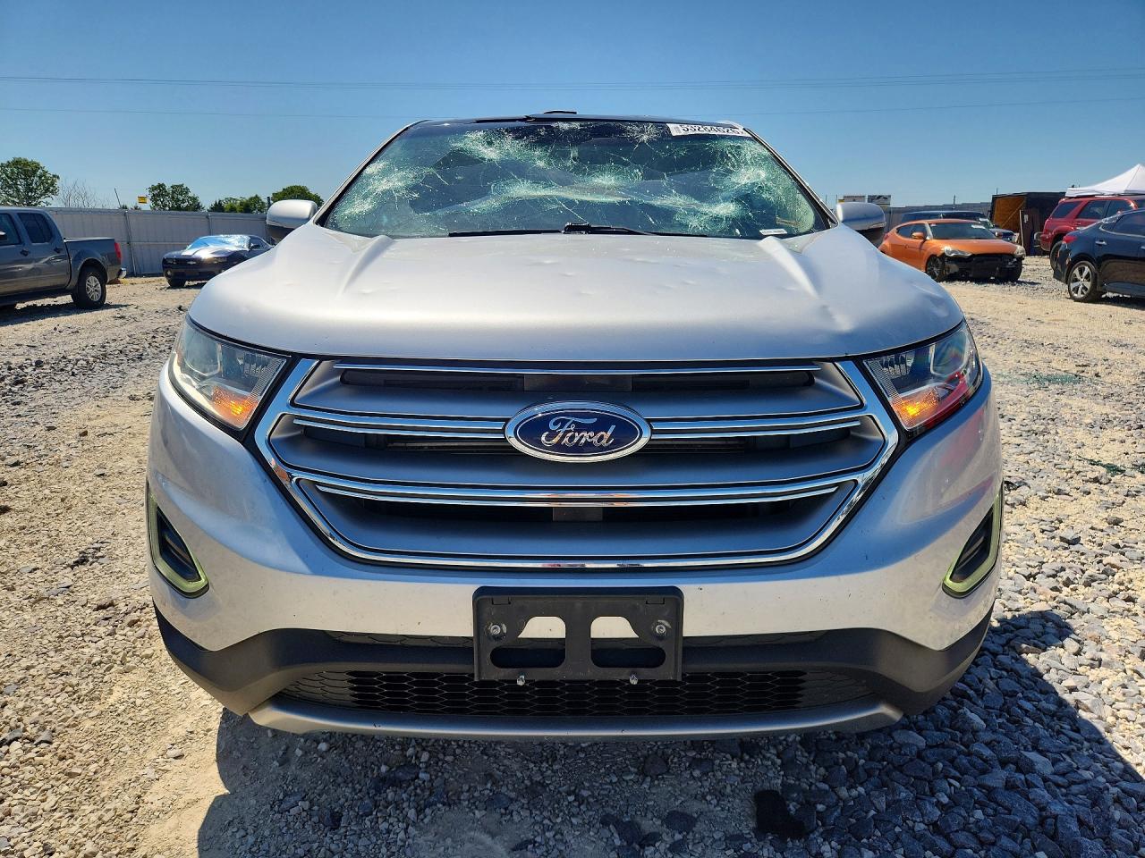 2015 Ford Edge Titanium Серебряный vin: 2FMPK3K81FBB12337