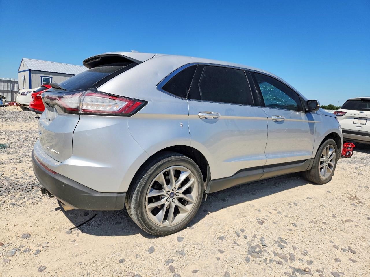 2015 Ford Edge Titanium Серебряный vin: 2FMPK3K81FBB12337