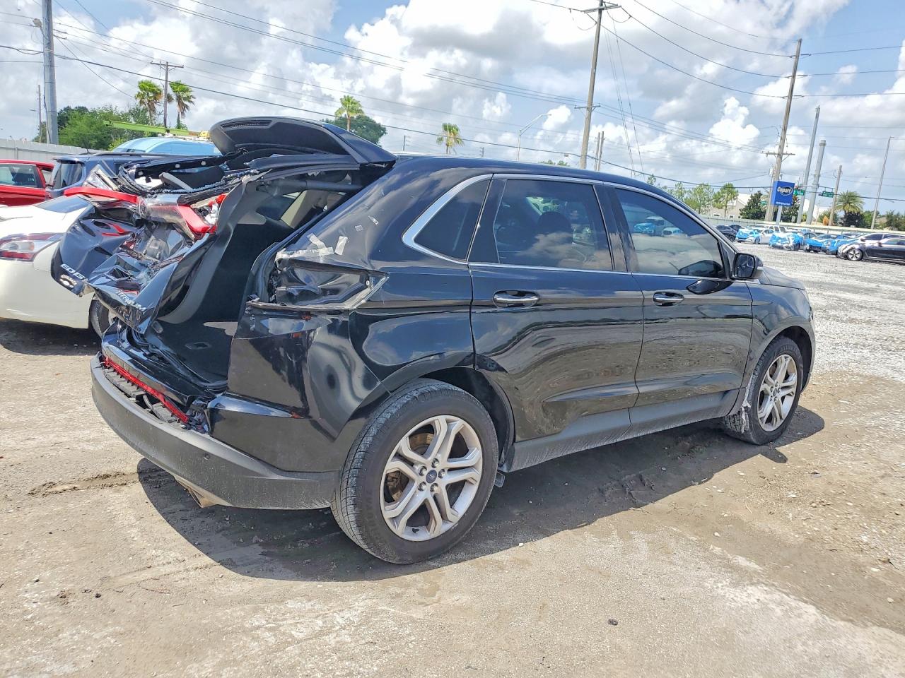 2018 Ford Edge Titanium Черный vin: 2FMPK3K81JBC13578