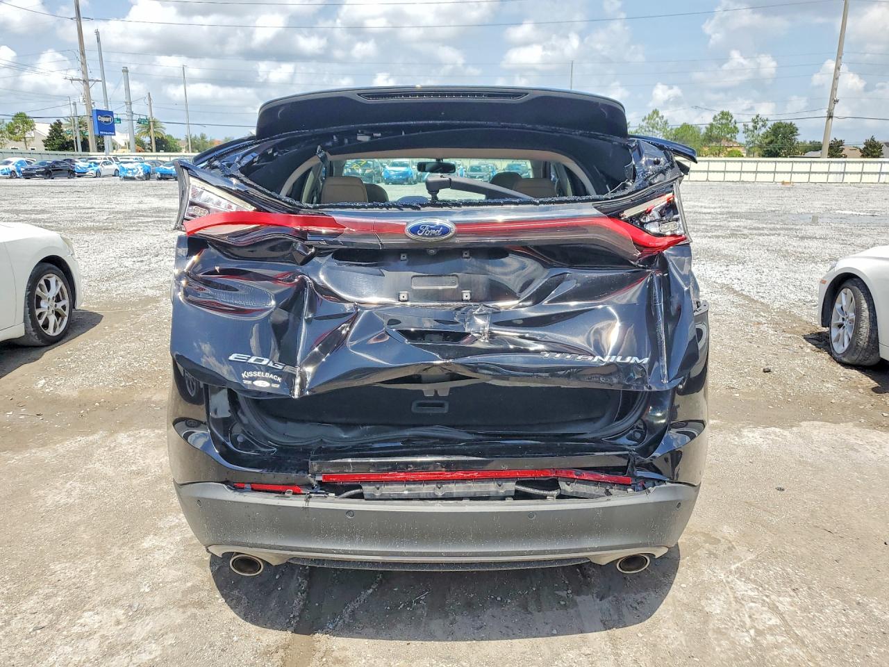 2018 Ford Edge Titanium Черный vin: 2FMPK3K81JBC13578