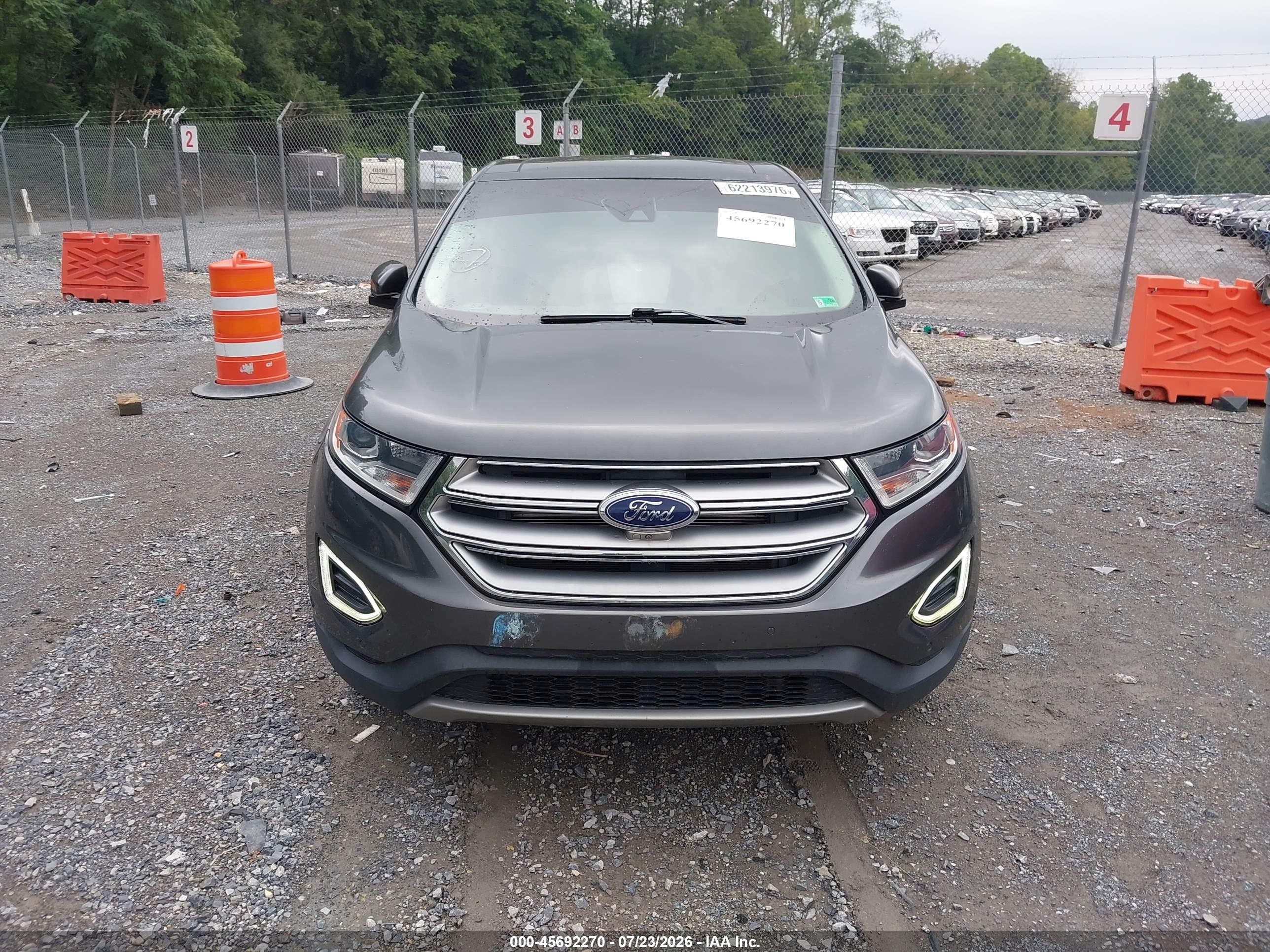 2015 Ford Edge Titanium Black vin: 2FMPK3K82FBB43953