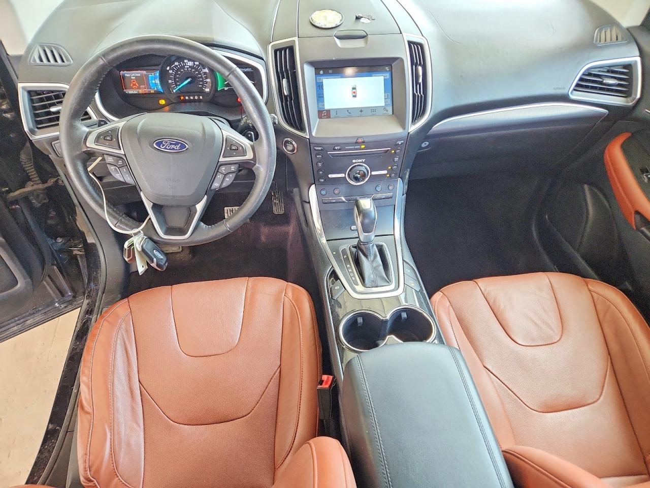 2016 Ford Edge Titanium Черный vin: 2FMPK3K83GBB76851