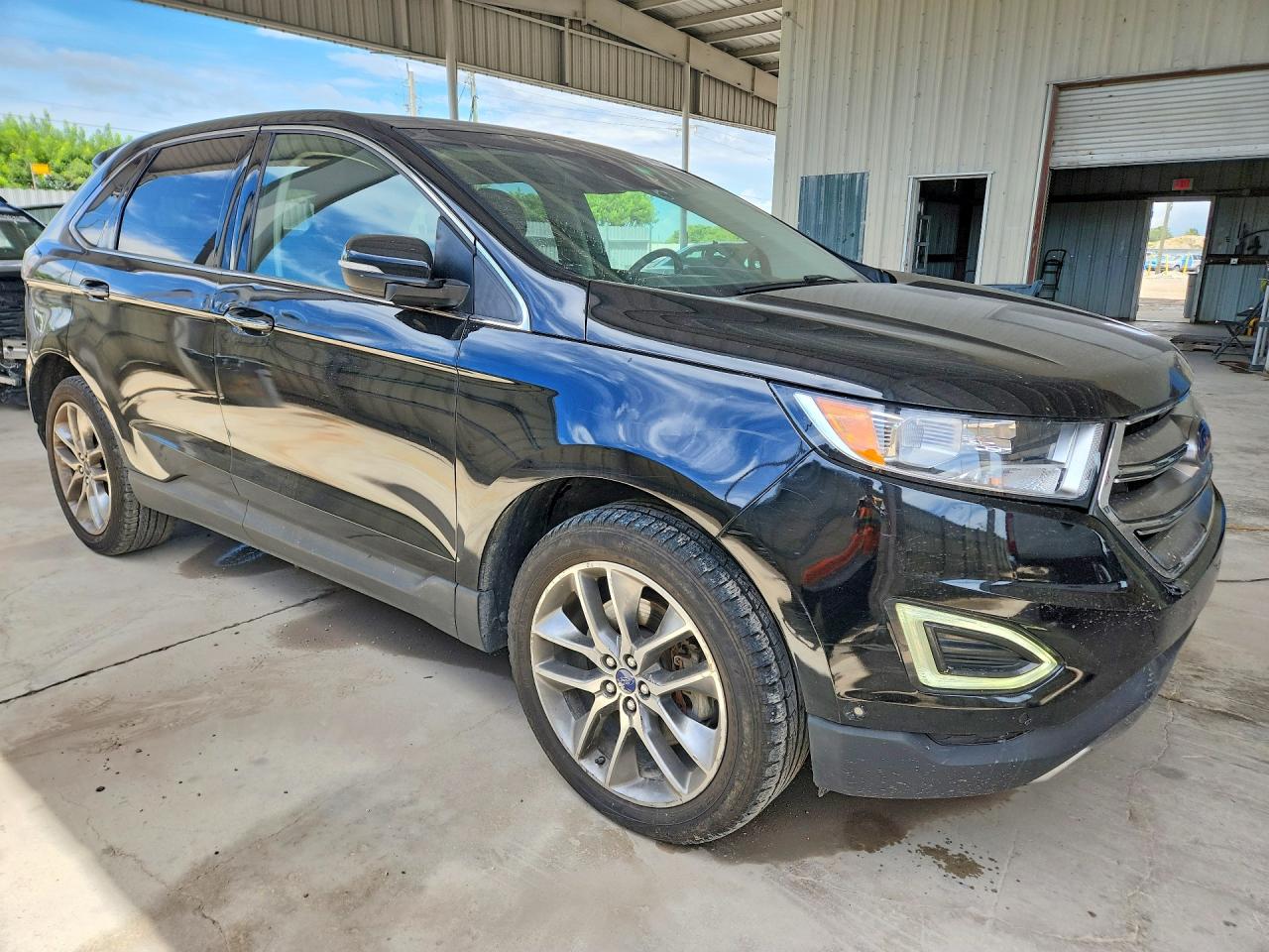 2016 Ford Edge Titanium Черный vin: 2FMPK3K83GBB76851