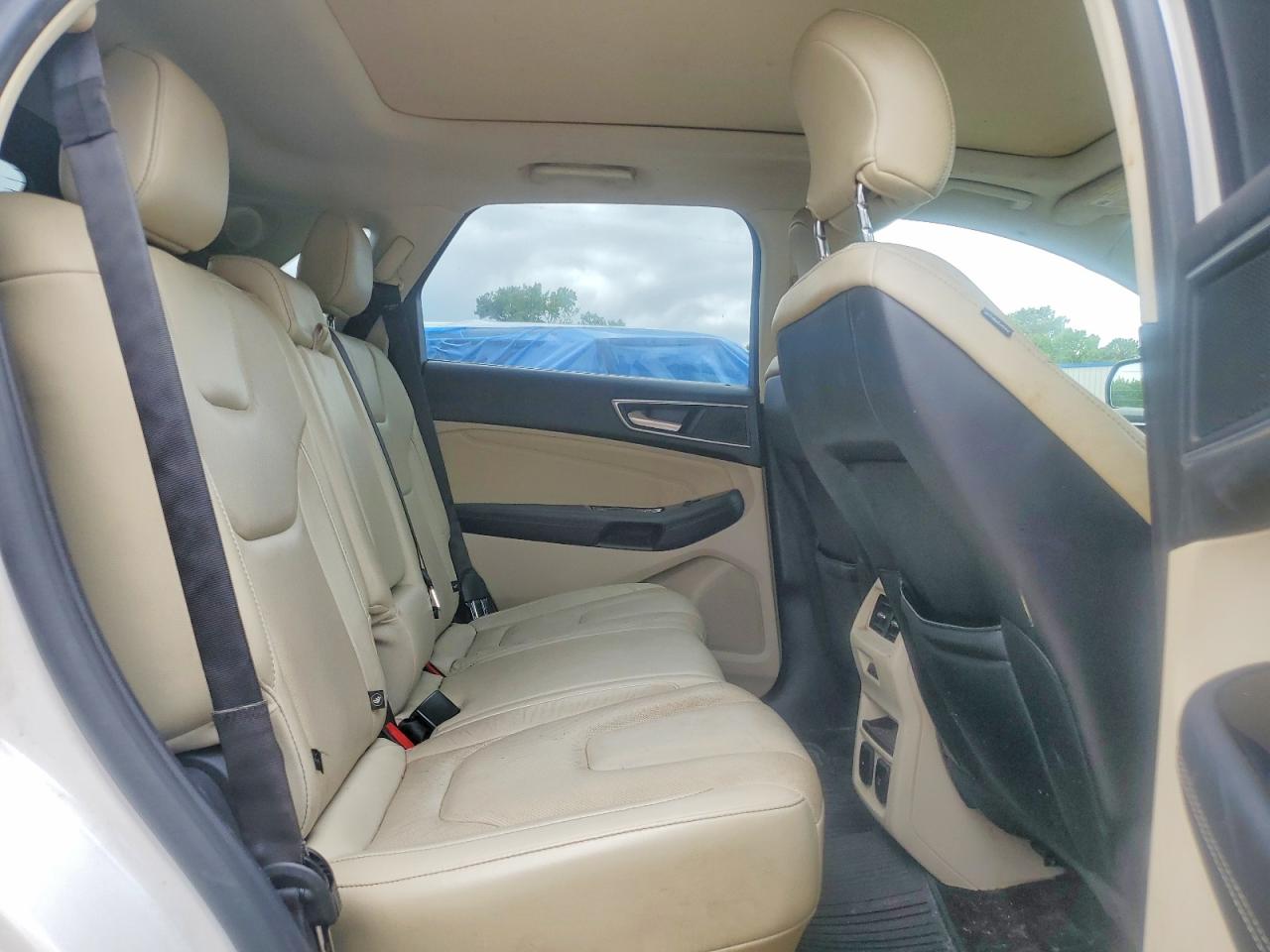 2015 Ford Edge Titanium White vin: 2FMPK3K85FBC16328