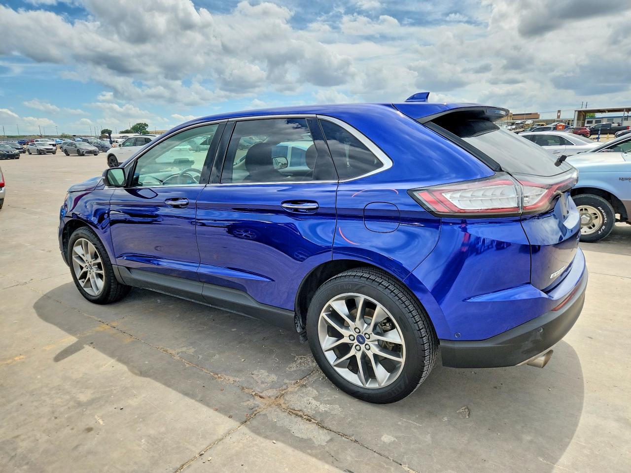2015 Ford Edge Titanium Blue vin: 2FMPK3K86FBC39181