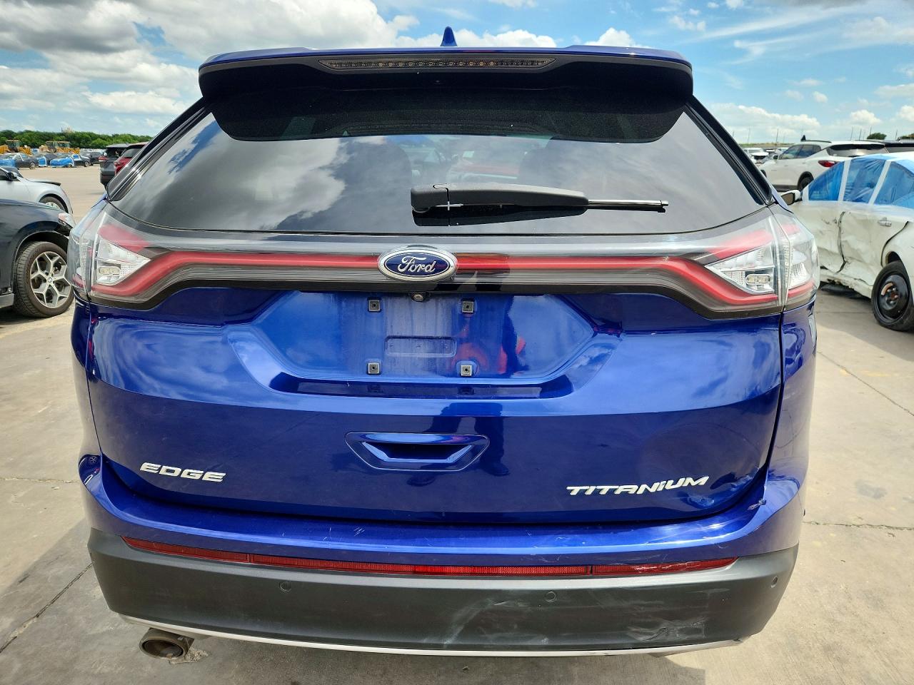 2015 Ford Edge Titanium Blue vin: 2FMPK3K86FBC39181
