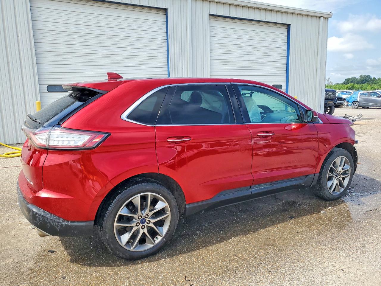 2015 Ford Edge Titanium Бордовый vin: 2FMPK3K89FBB11386