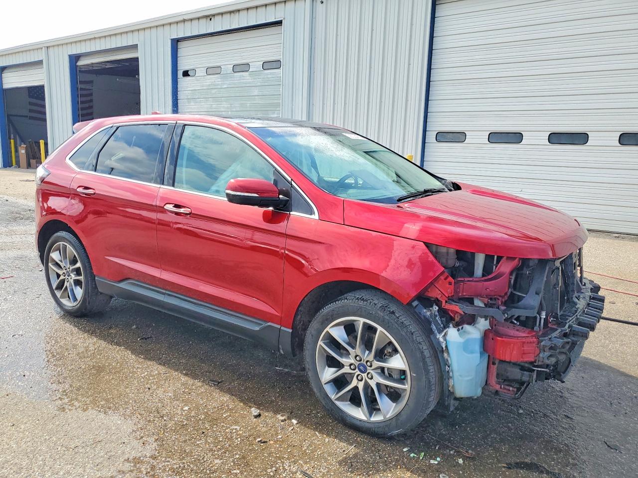 2015 Ford Edge Titanium Бордовый vin: 2FMPK3K89FBB11386