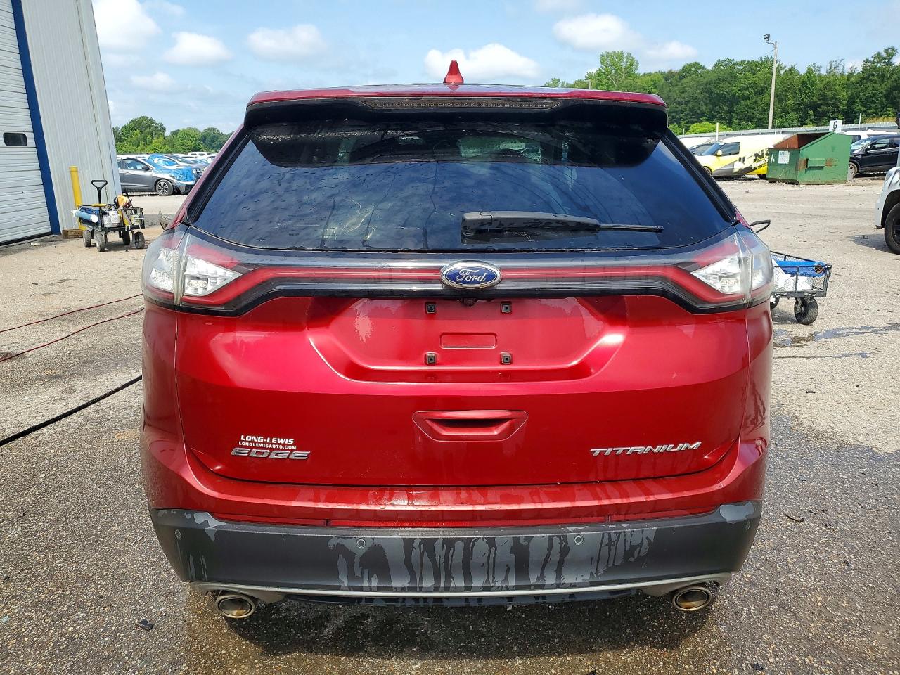 2015 Ford Edge Titanium Бордовый vin: 2FMPK3K89FBB11386