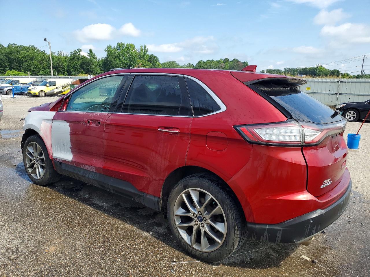 2015 Ford Edge Titanium Бордовый vin: 2FMPK3K89FBB11386